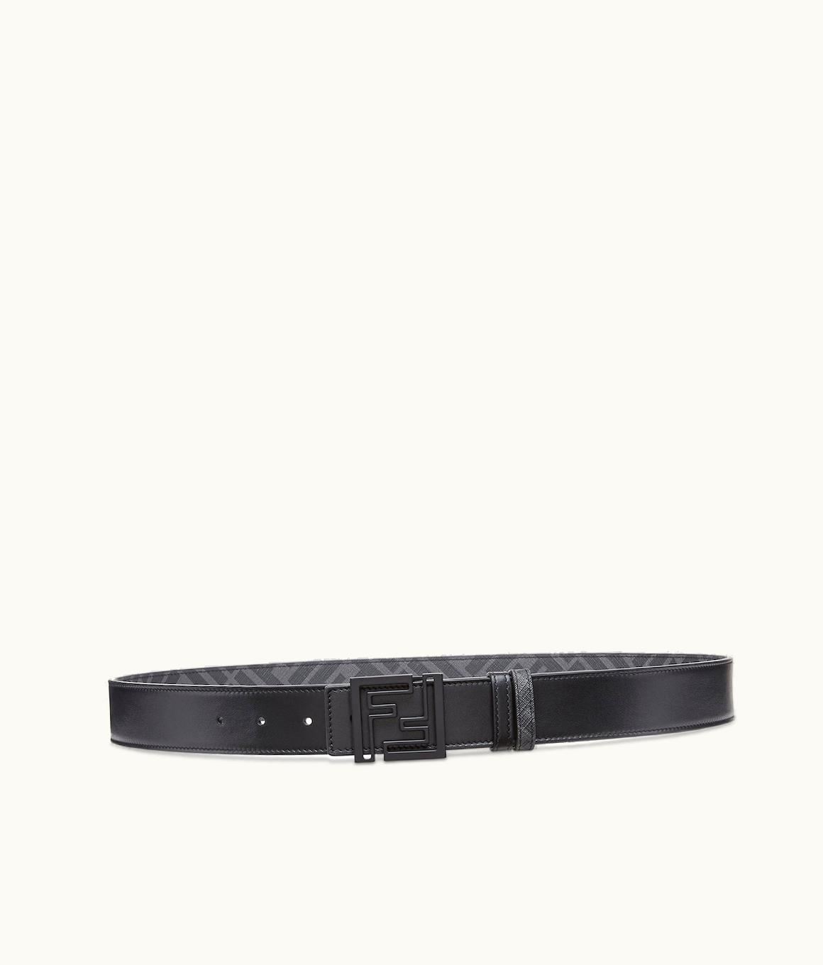 Fendi Fendi Squared FF Belt - Black Leather Reversible Belt 7C0492AP1EF0QA1