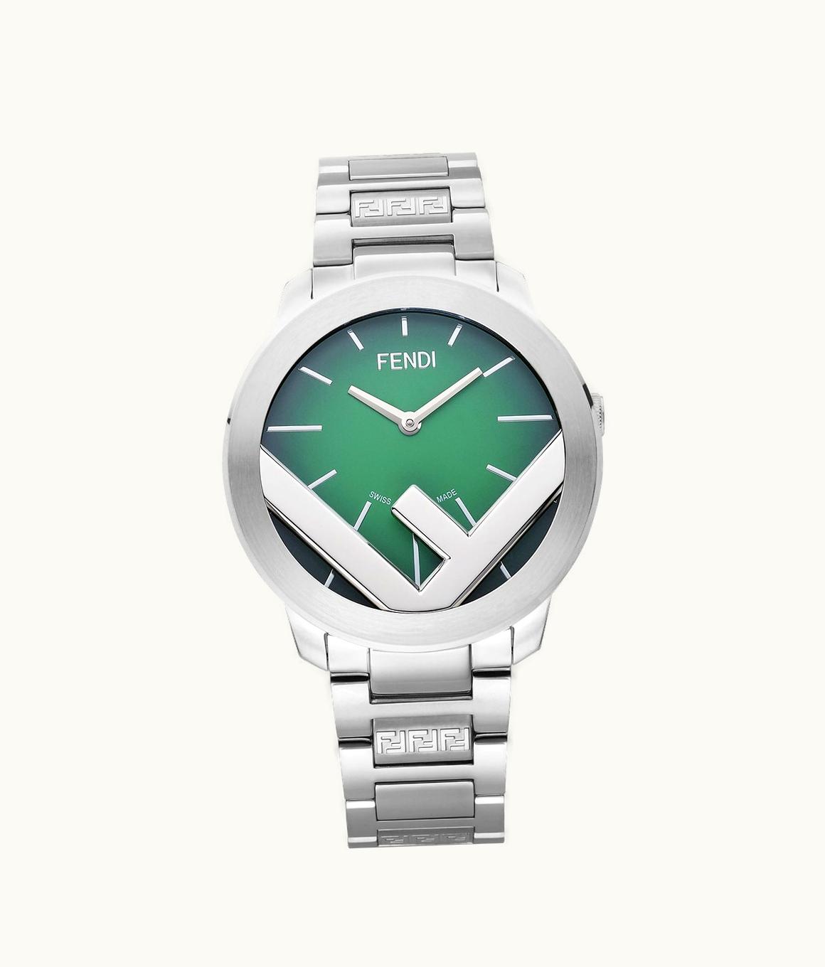 Fendi F Is Fendi - 41 MM - Round Watch With F Is Fendi Logo FOW972A17IF0QG2