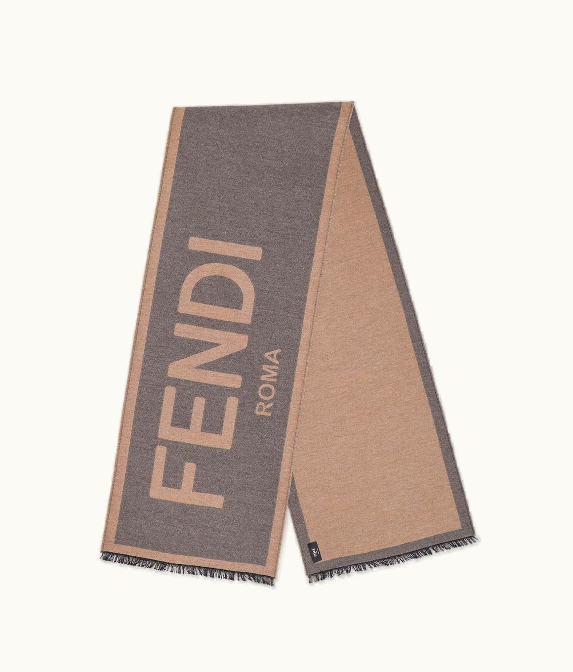 Fendi Fendi Scarf - Multicolor Silk And Wool Scarf FXS124AMR0F0JJ4