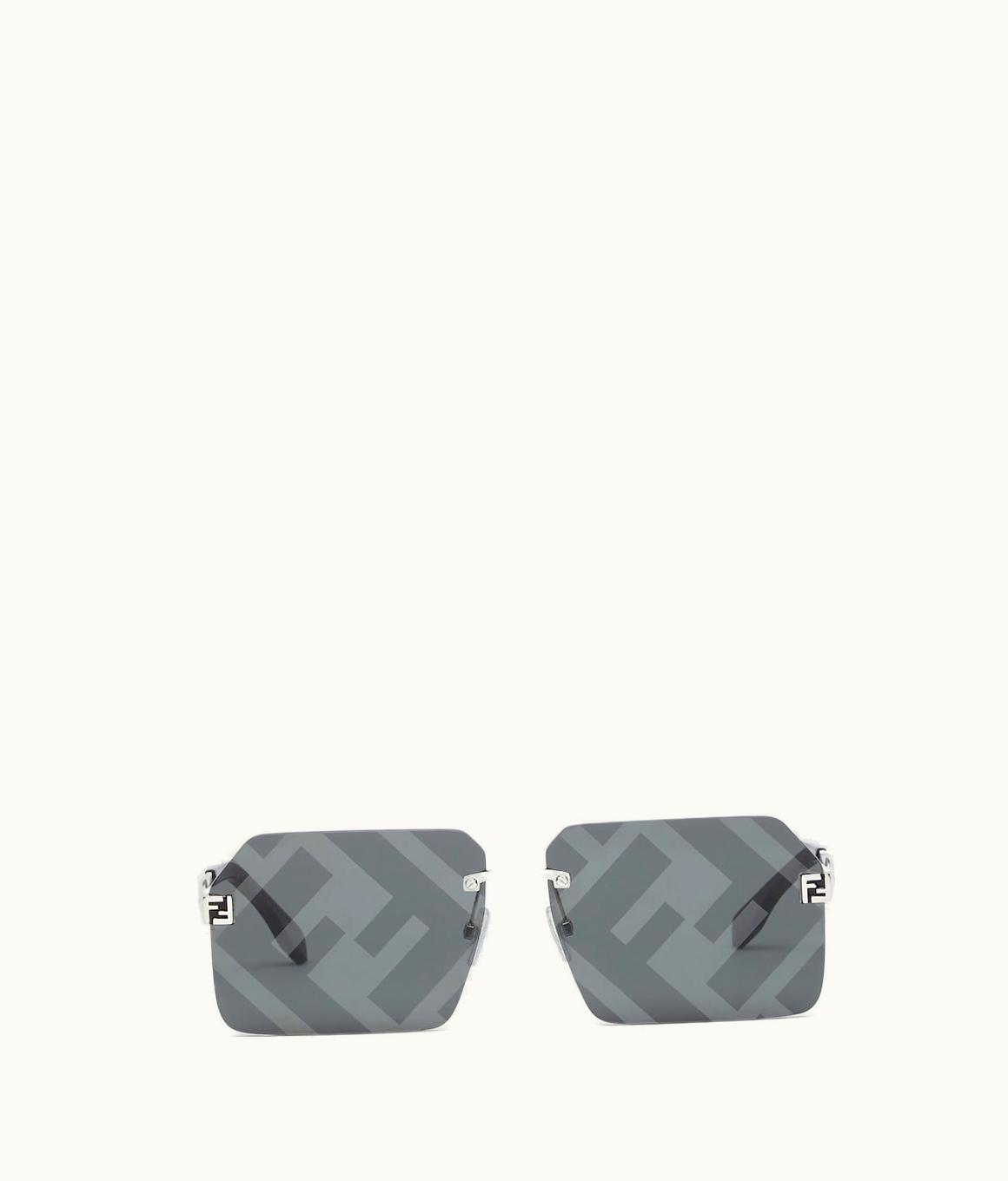 Fendi Fendi Sky FS22 Rectangular Sunglasses Silver Palladium