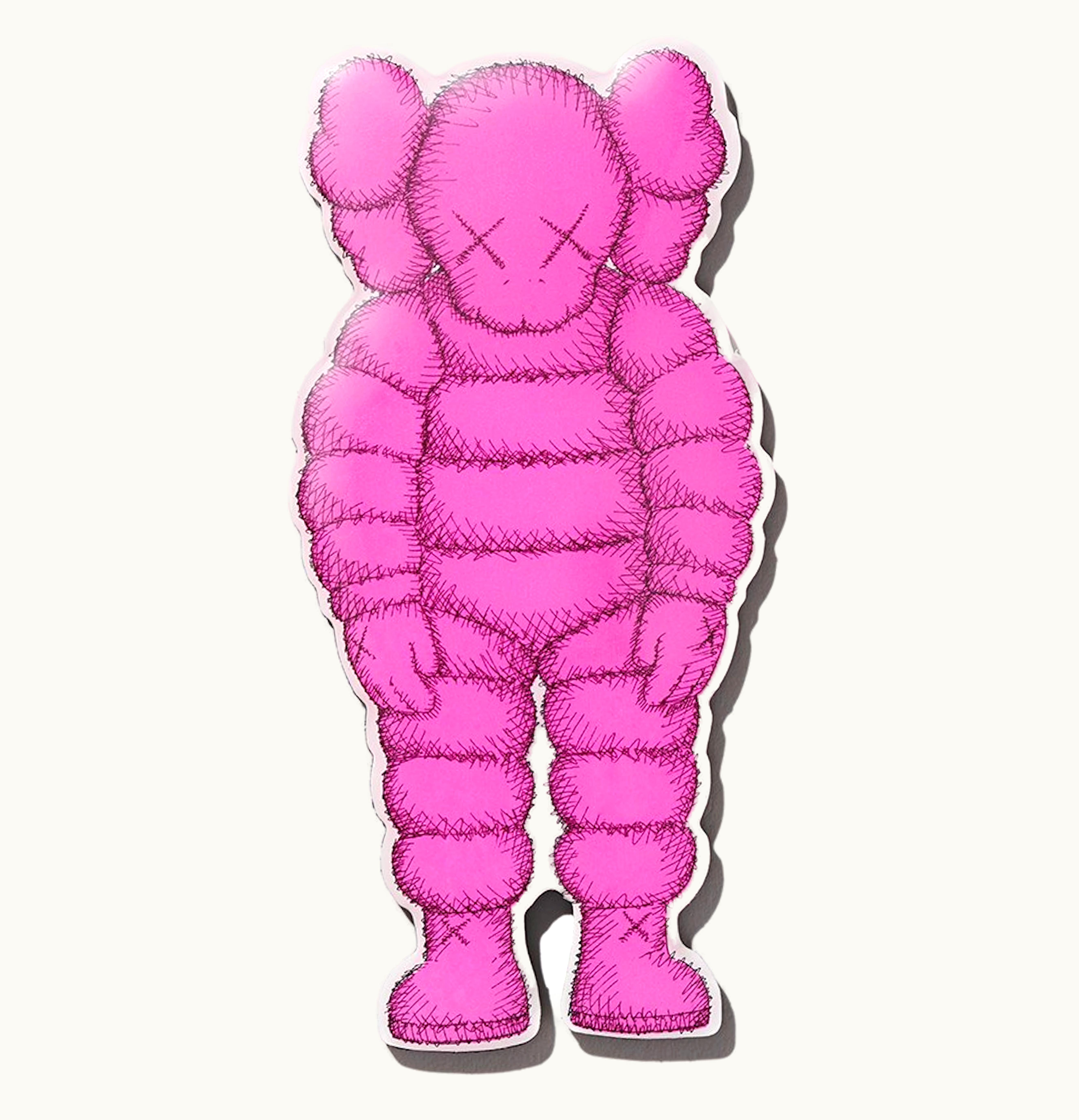 KAWS KAWS Brooklyn Museum WHAT PARTY WHAT PARTY Magnet Pink