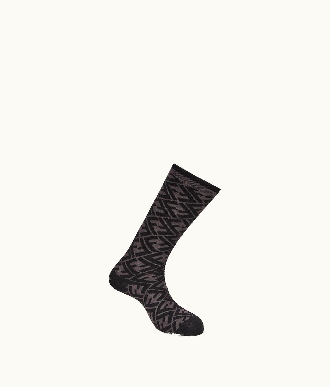 Fendi Fendi Socks - Gray Cotton Socks