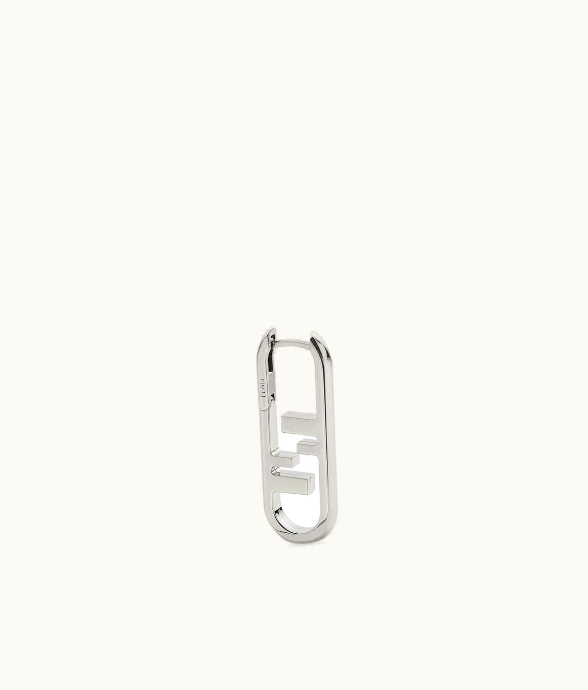 Fendi Fendi O'Lock Earring - Silver-colored Earring