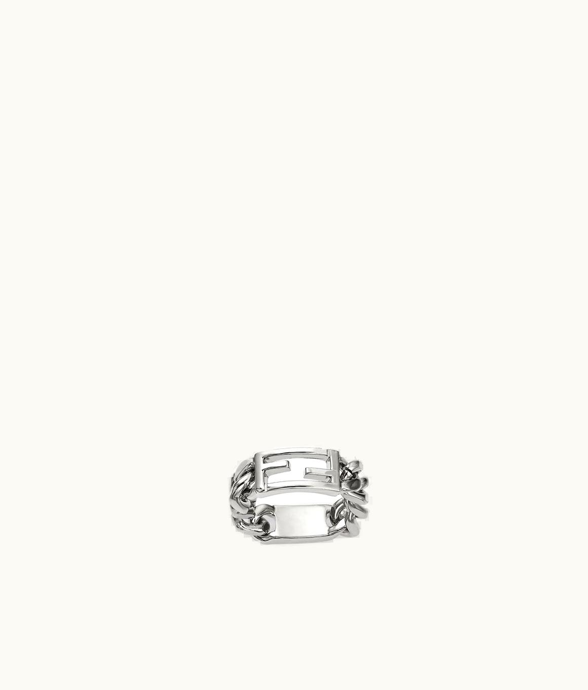 Fendi Fendi Baguette Ring - Silver-colored Ring