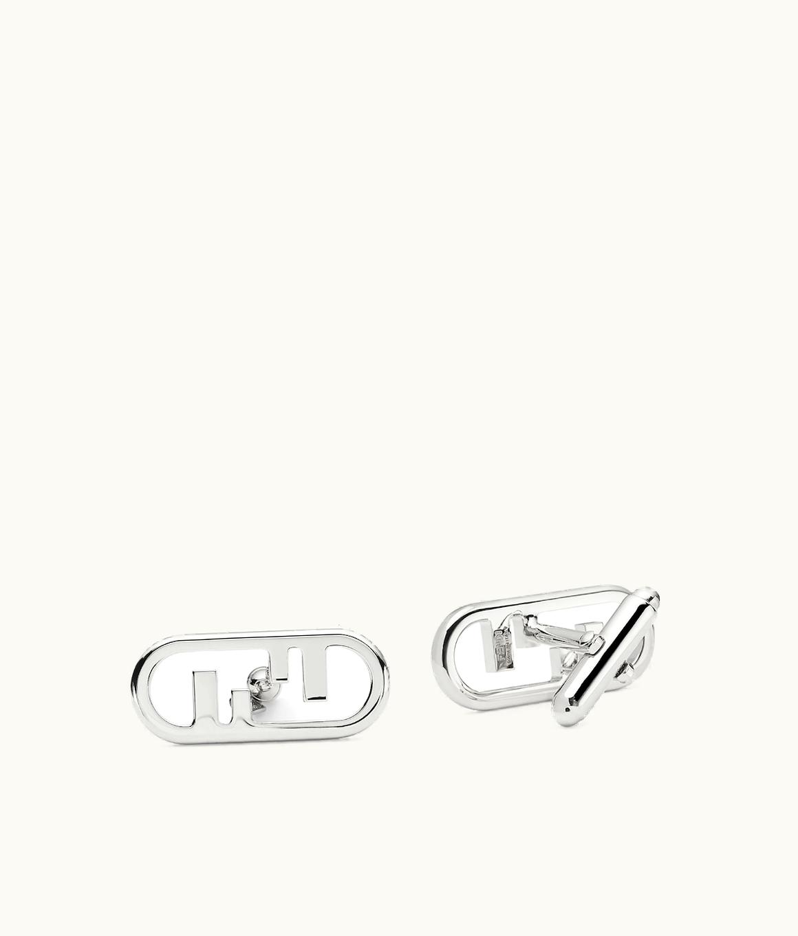 Fendi Fendi O'Lock Cufflinks - Silver-colored Cufflinks