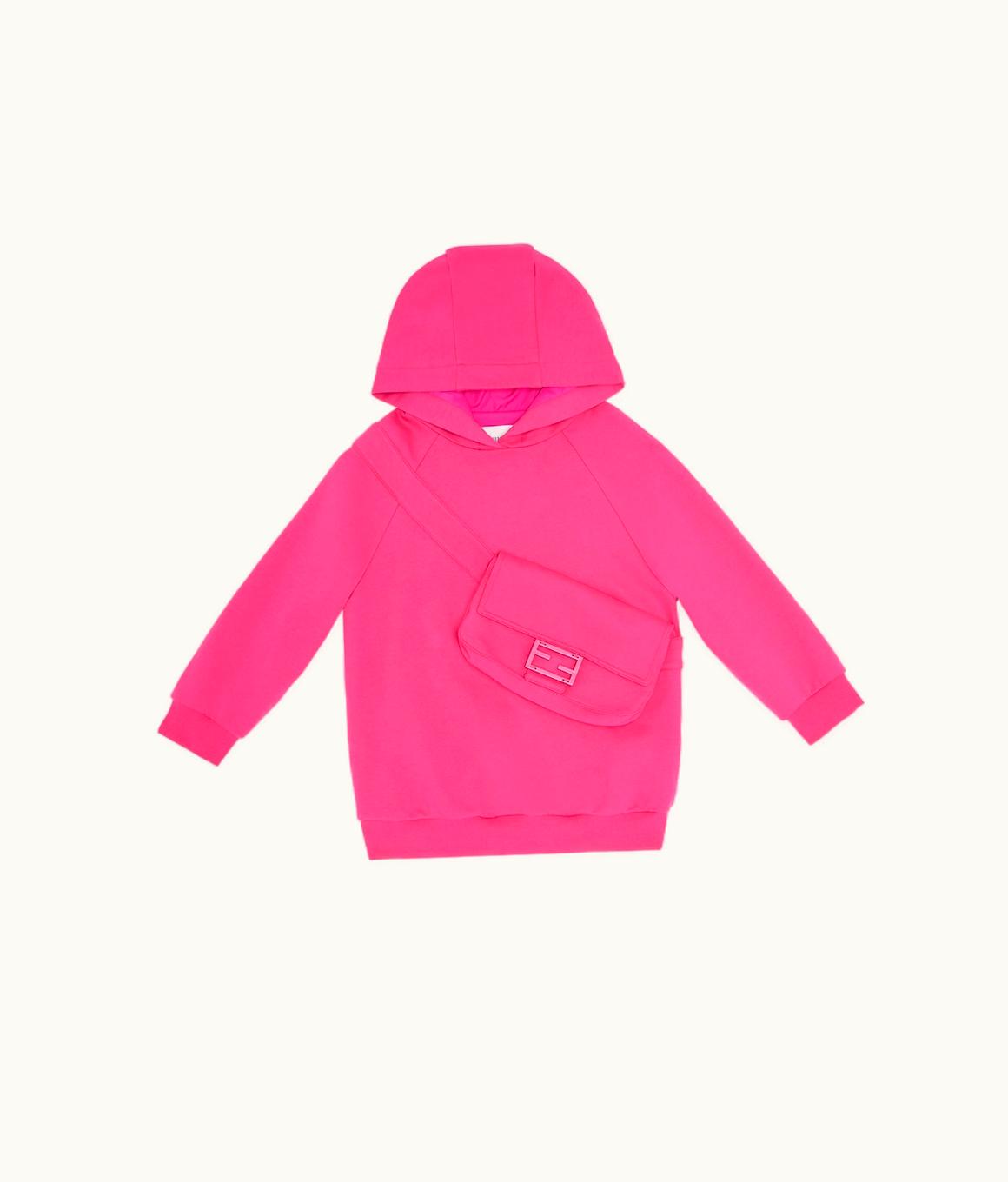 Fendi Fendi Junior Sweatshirt - Fuchsia Sweatshirt With Large Baguette