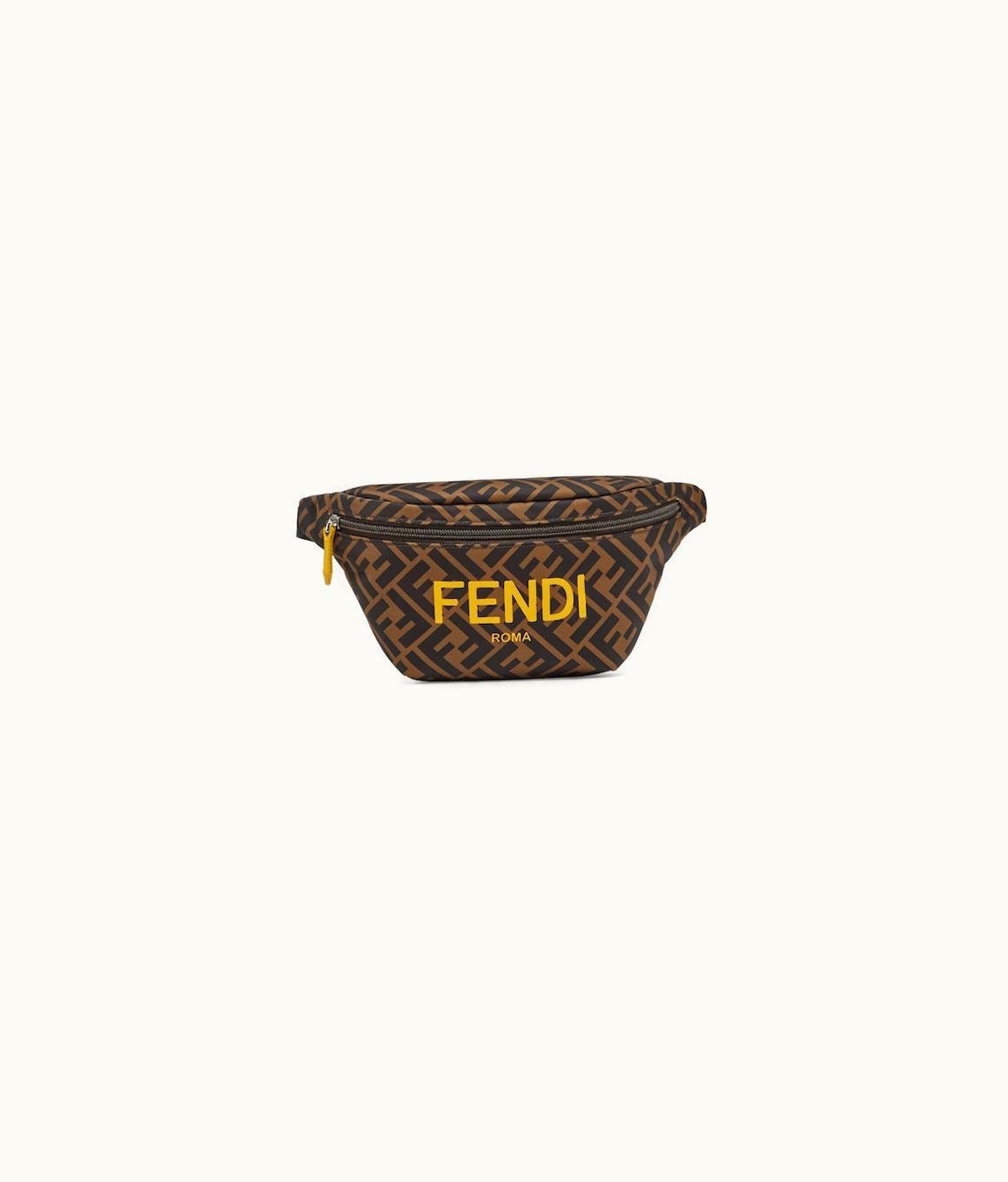 Fendi Junior FF Belt Bag - Nylon Fendi Roma Logo Belt Bag