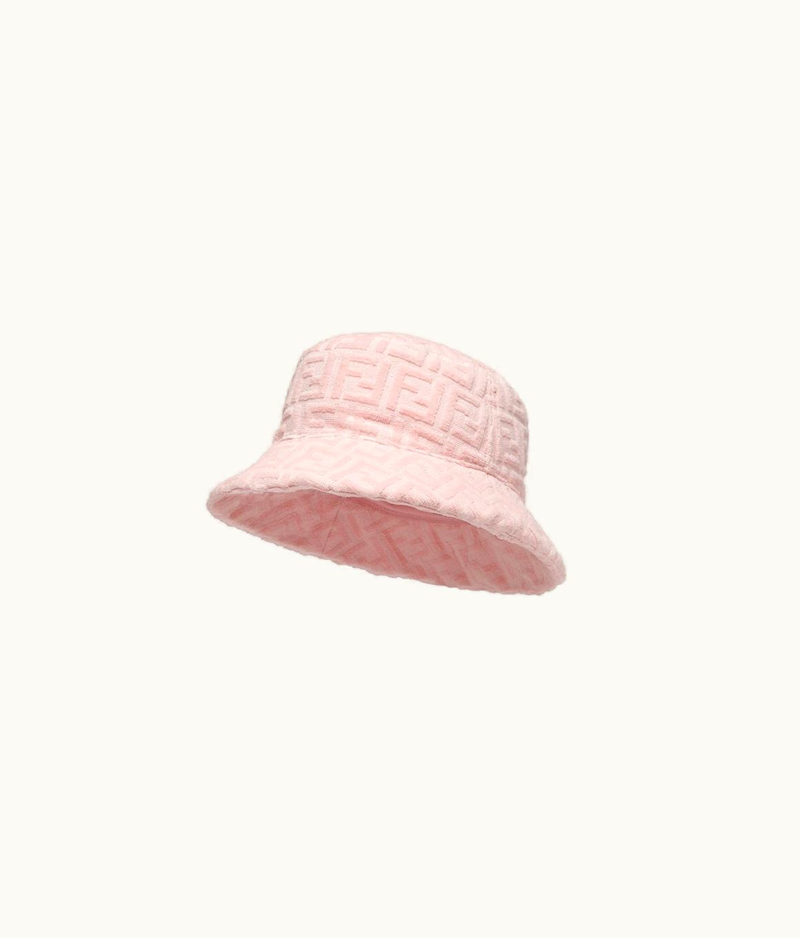 Fendi Fendi Terry Cloche Hat - Pink Terry Cloche Hat With Logo