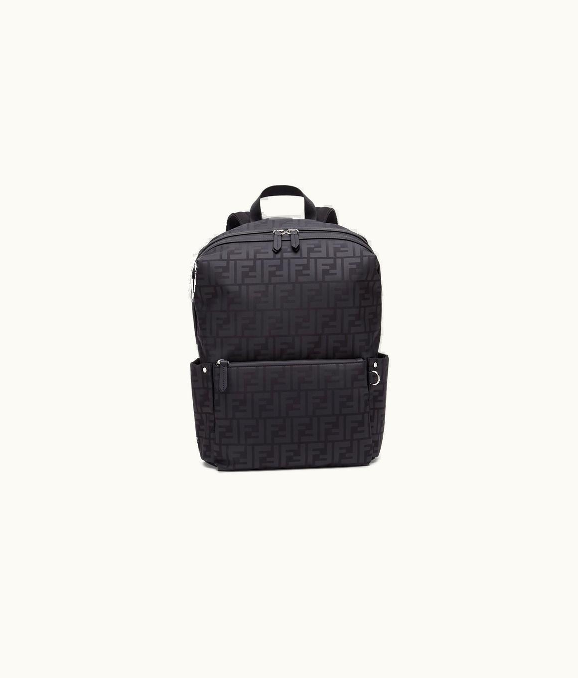 Fendi Fendi Junior Backpack - Matt Black Nylon Junior Backpack