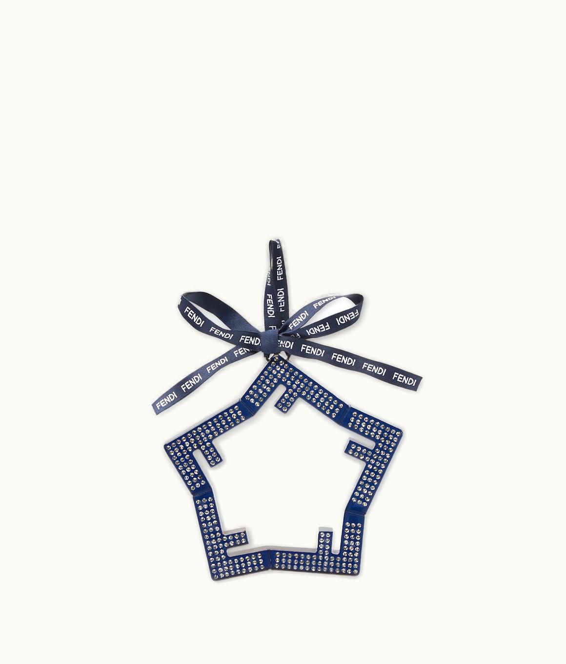 Fendi Fendi Christmas Decoration - Blue Plexiglass Star With Rhinestone