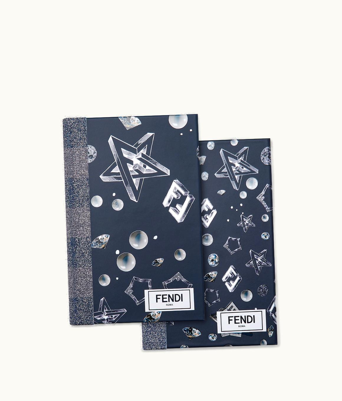 Fendi Fendi Notebook Set - Set Of Blue Paper Notebooks