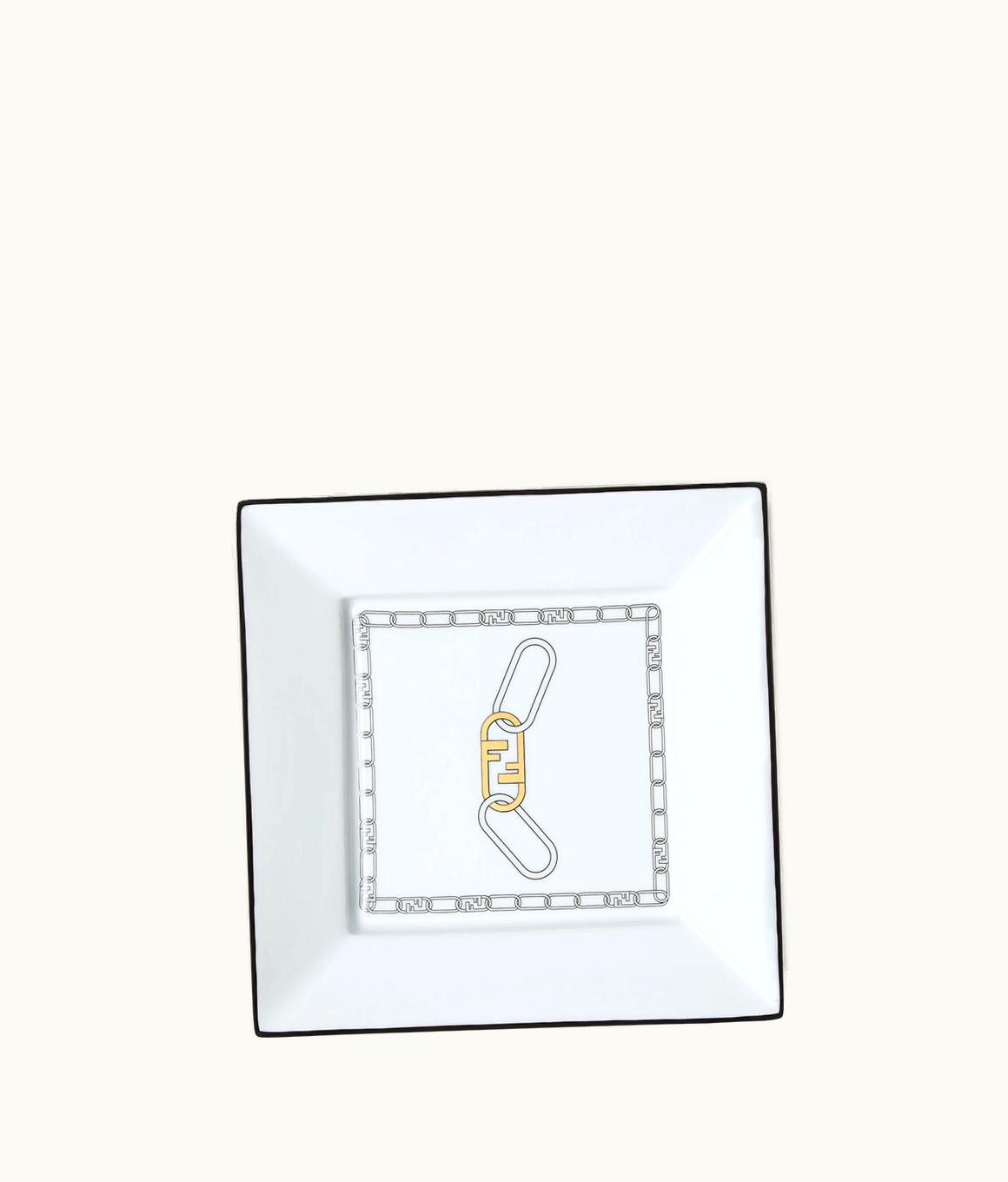 Fendi Fendi O’lock Valet Tray - White Porcelain Valet Tray