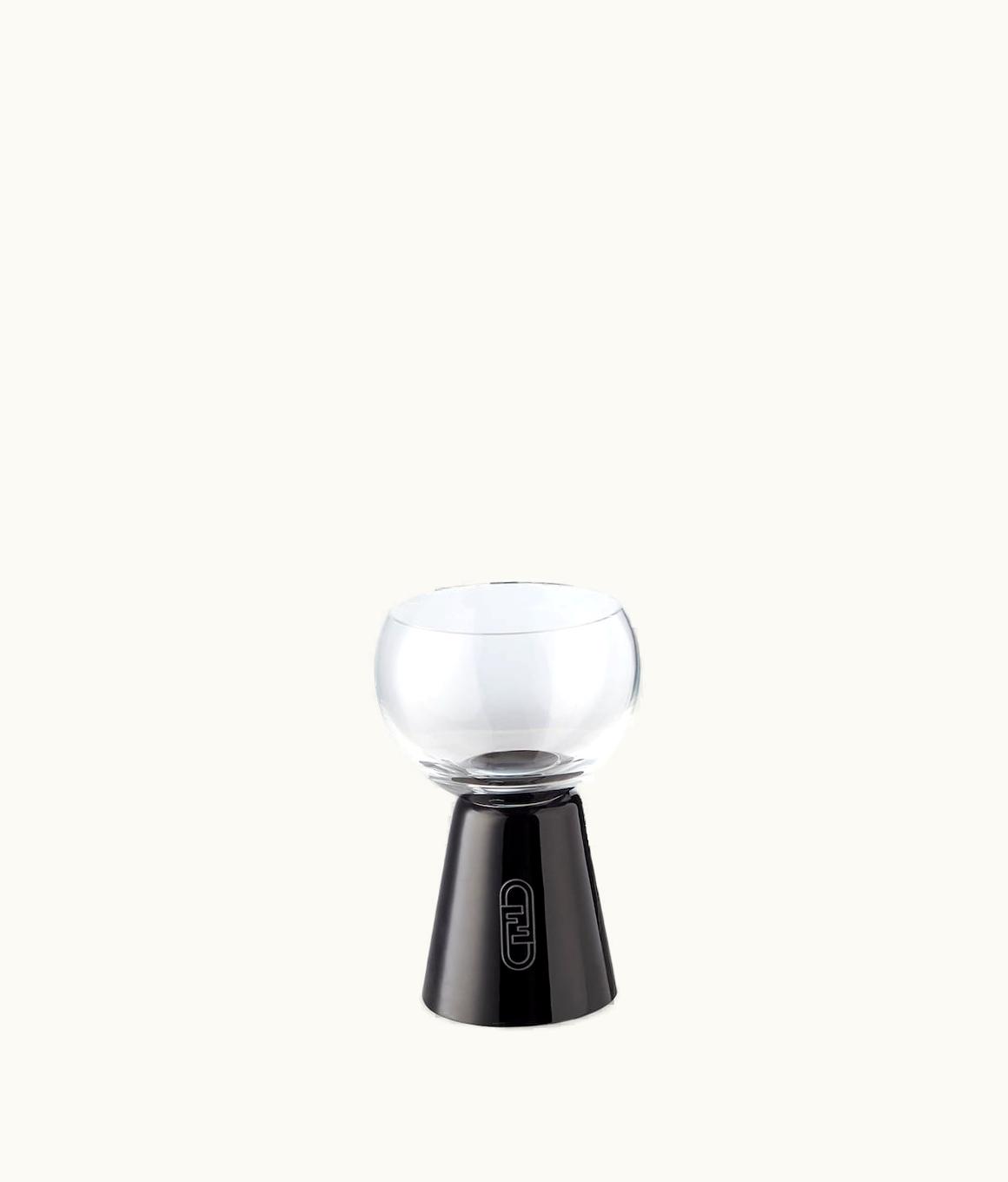 Fendi O’lock Water Glass - Black Crystal Glass