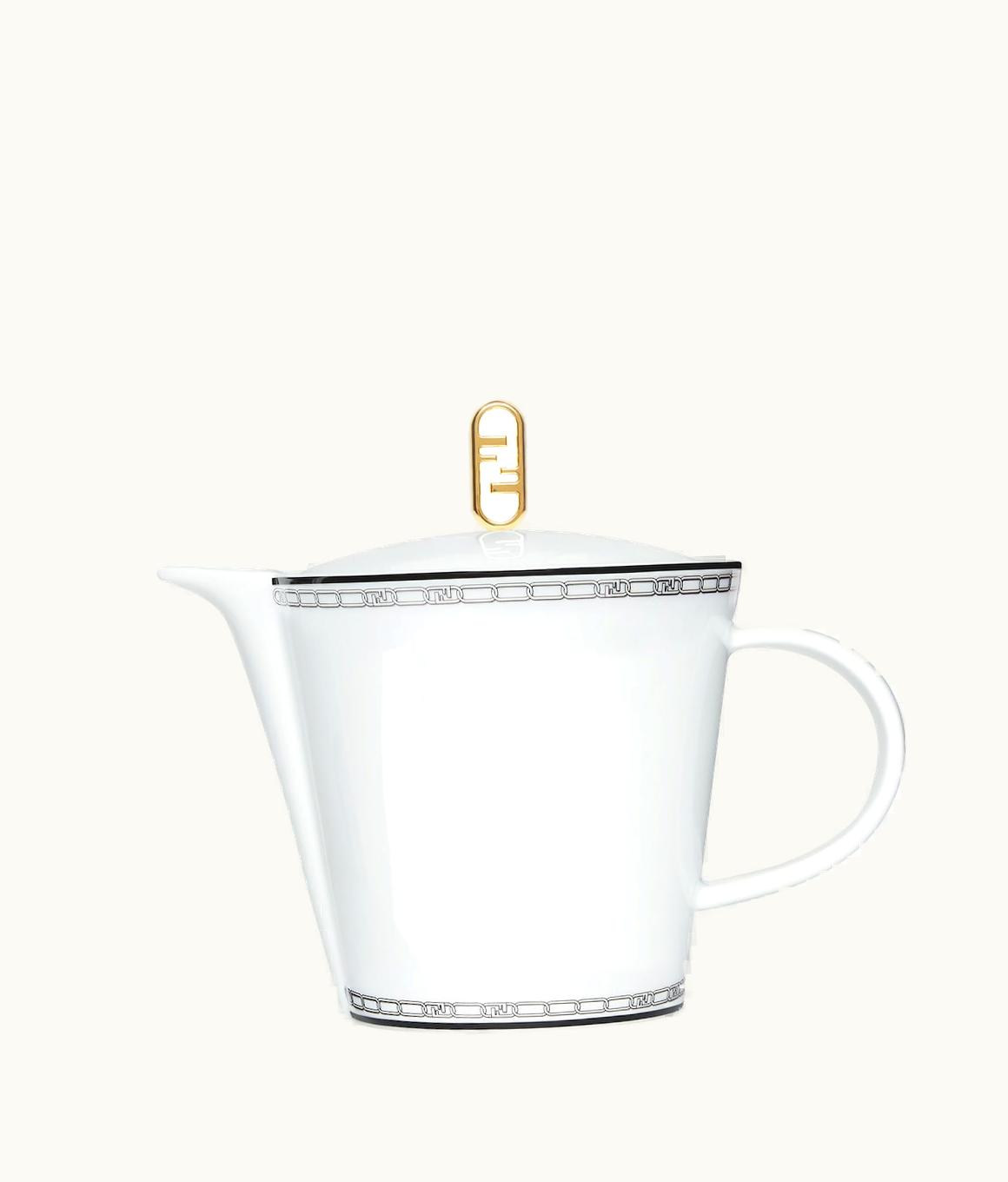 Fendi Fendi O’lock Teapot - White Porcelain Teapot