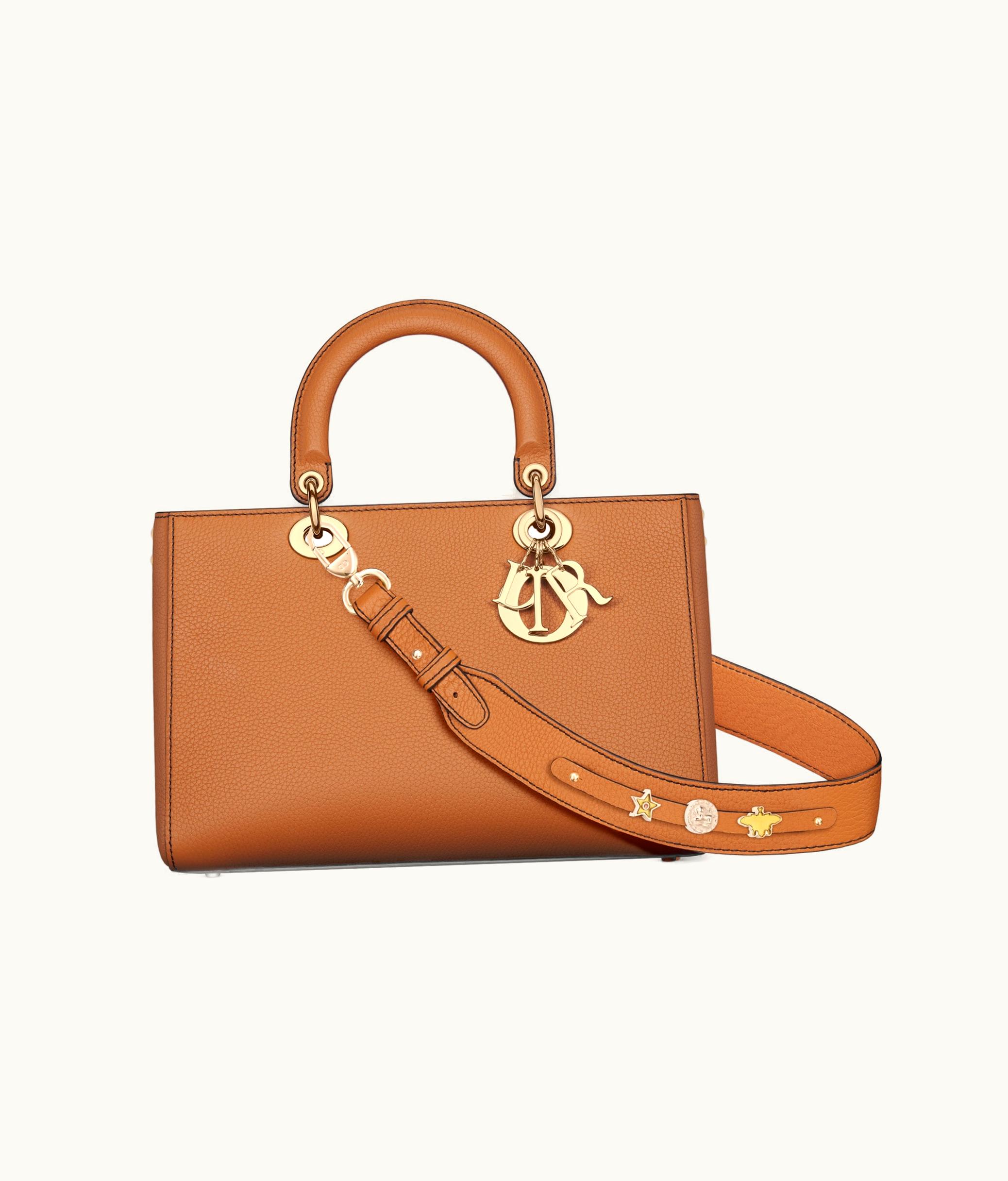 Dior Dior Medium Lady D-Sire My ABCDior Bag - Dark Brandy Bull Leather