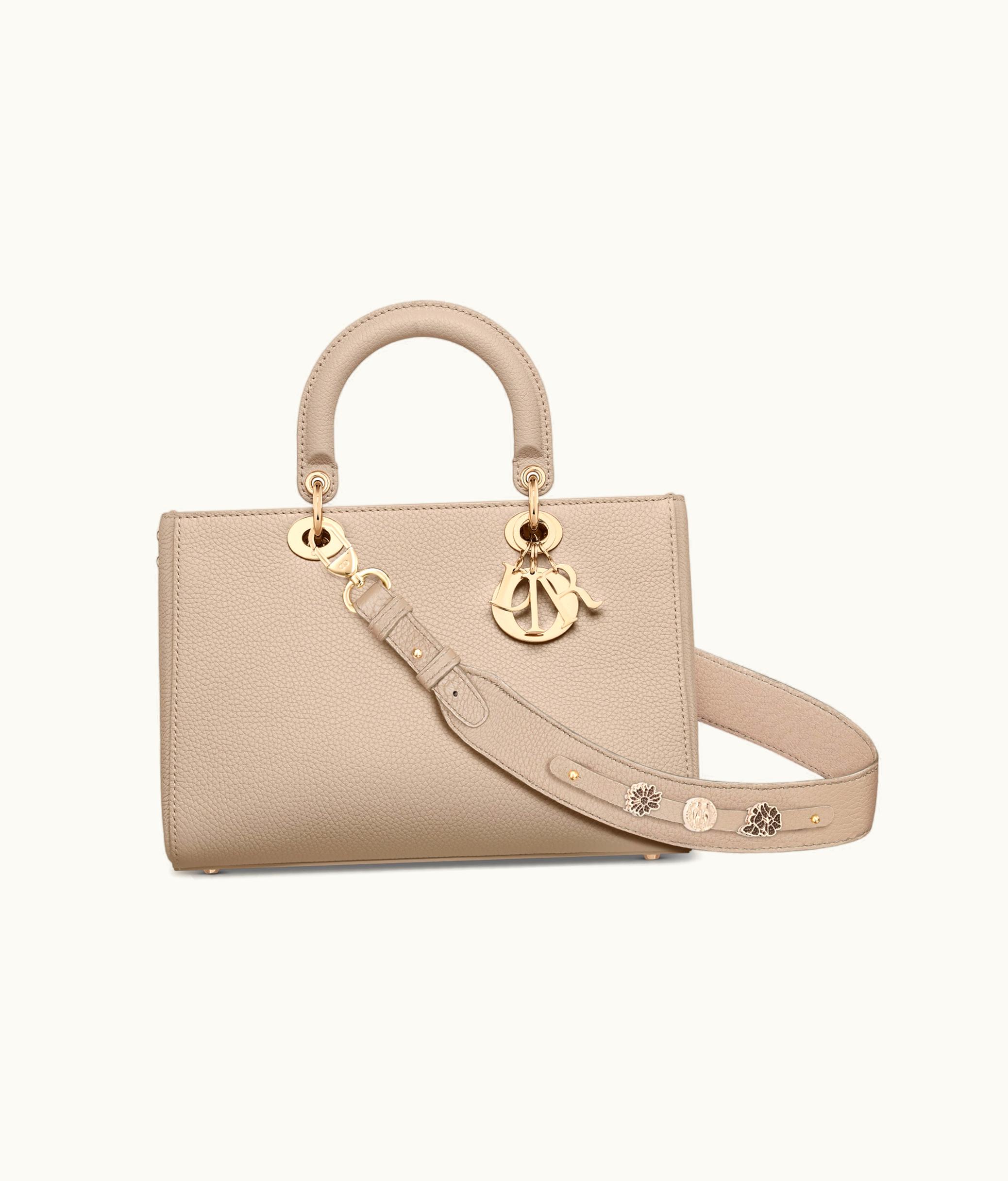 Dior Dior Medium Lady D-Sire My ABCDior Bag - Powder Beige Bull Leather