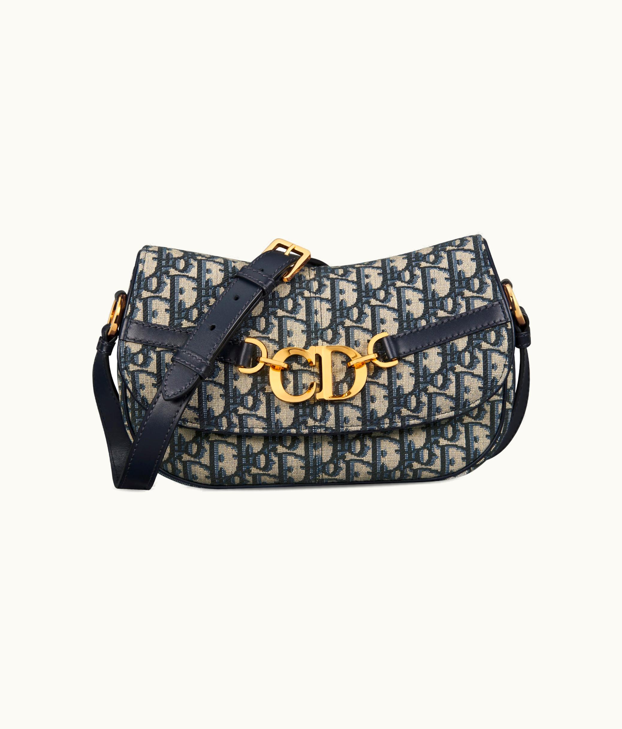 Dior Small CD Besace Bag - Blue Dior Oblique Jacquard