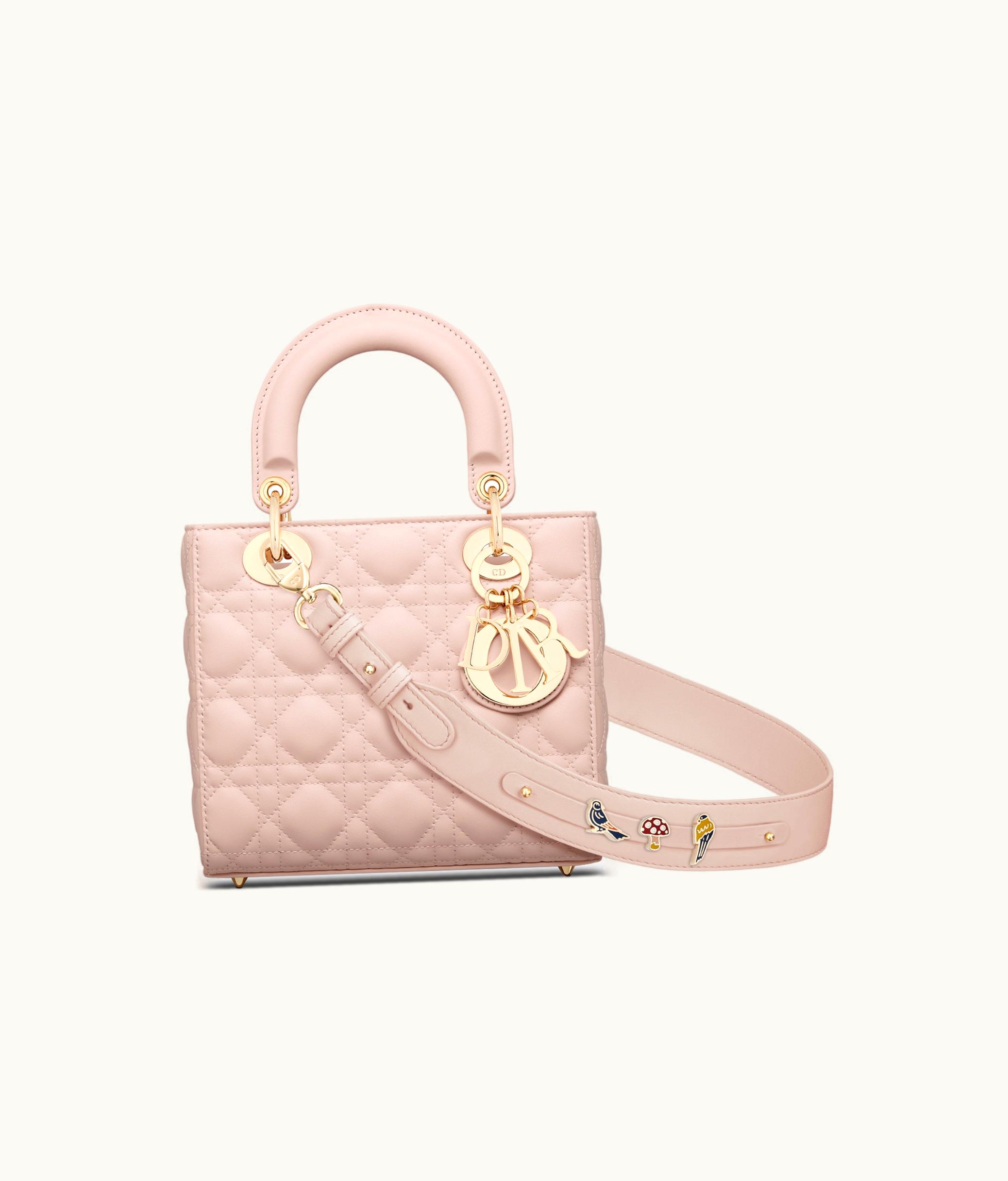 Dior Small Lady Dior My ABCDior Bag - Powder Pink Cannage Lambskin