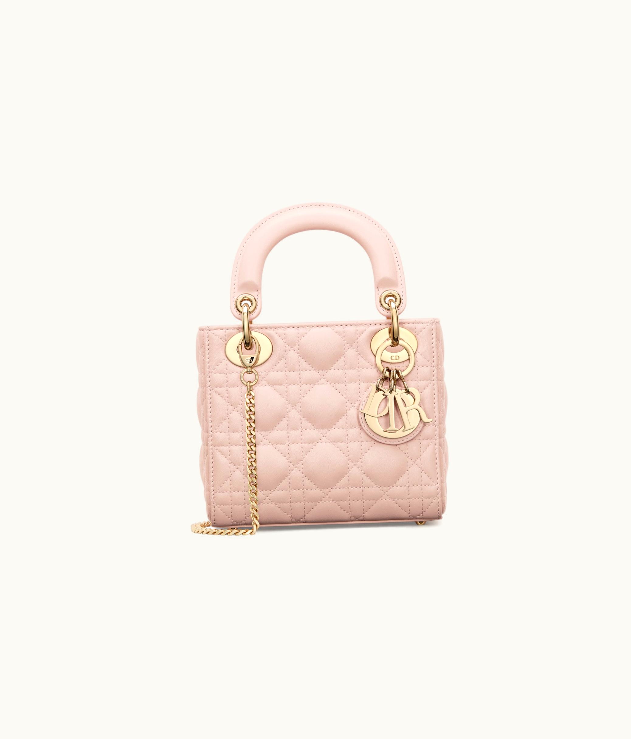 Dior Mini Lady Dior Bag - Powder Pink Cannage Lambskin