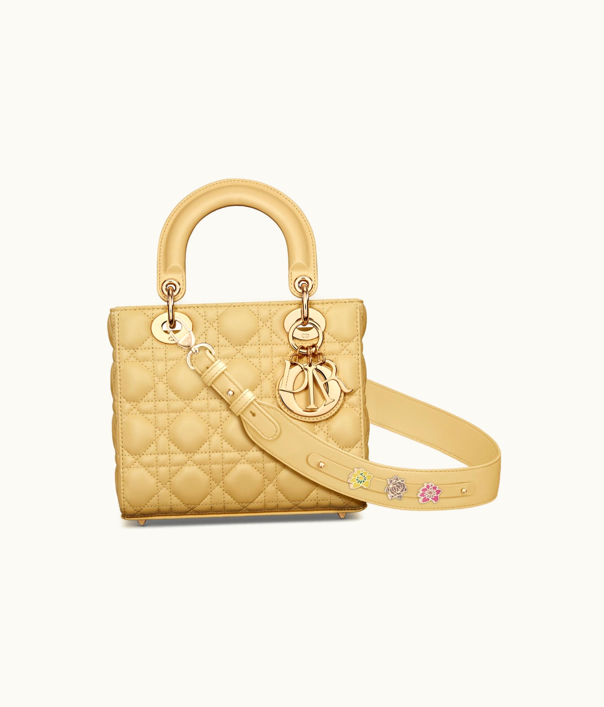 Dior Small Lady Dior My ABCDior Bag - Pastel Yellow Cannage Lambskin