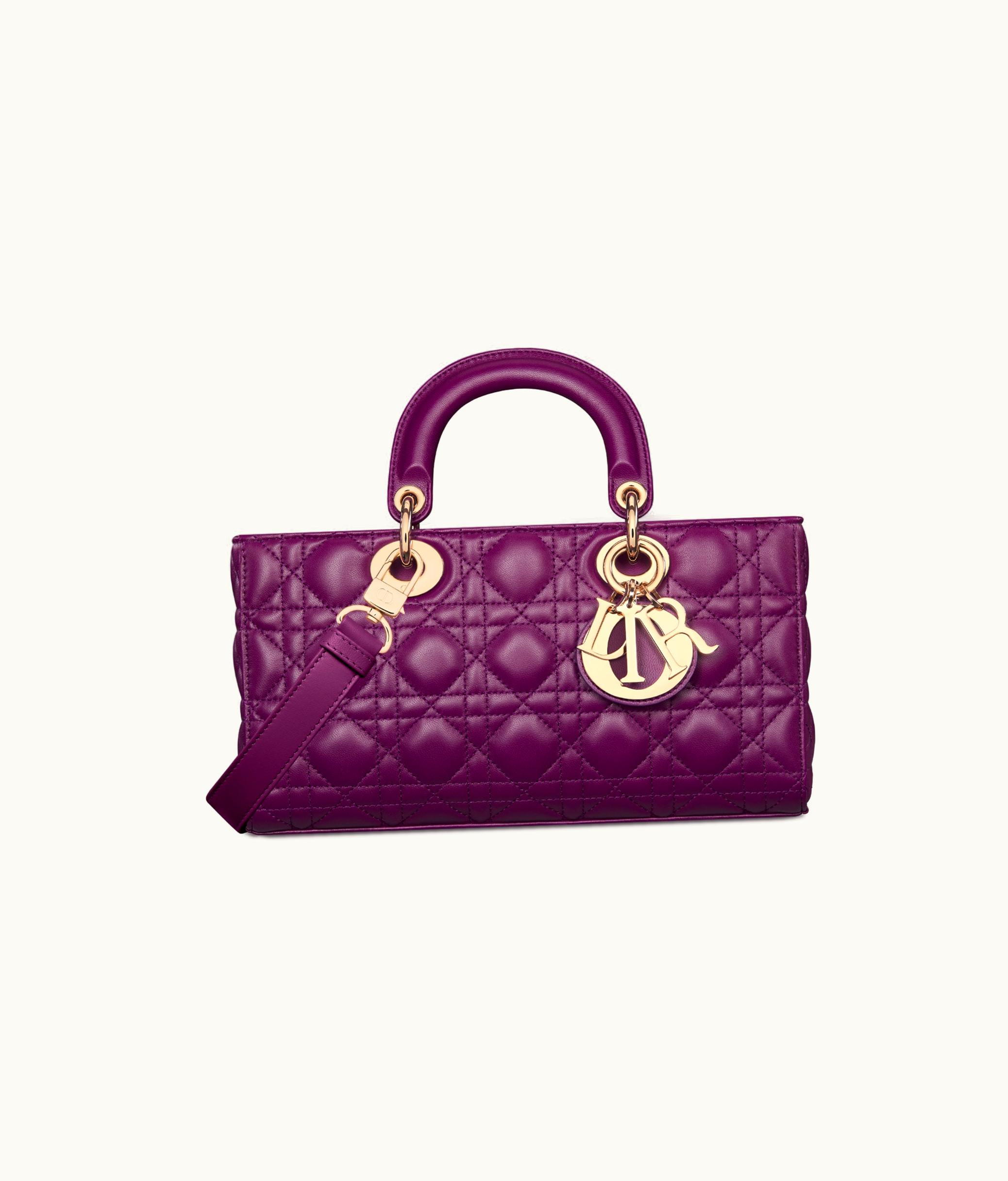 Dior Dior Medium Lady D-Joy Bag - Mulberry Cannage Lambskin