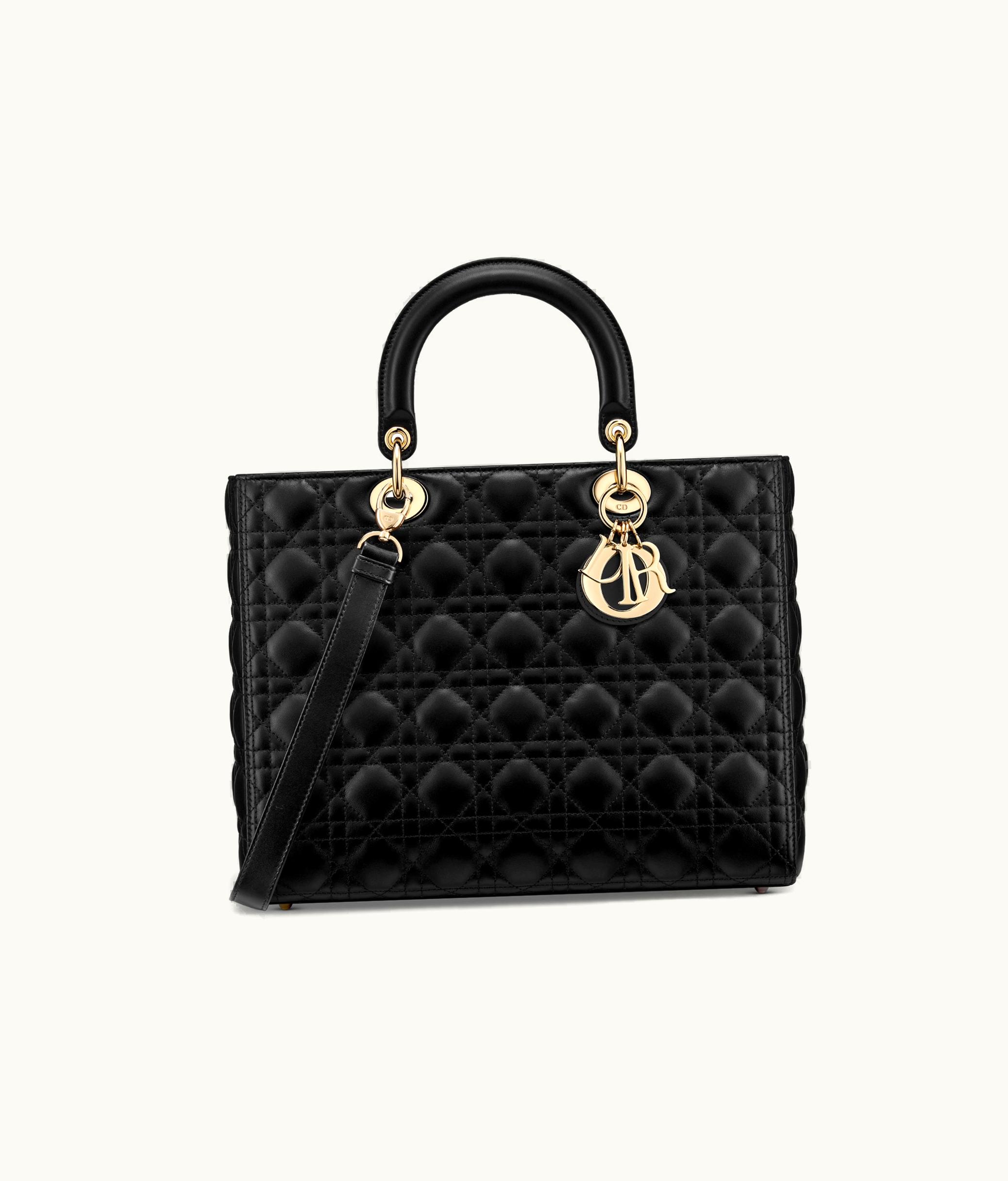 Dior Large Lady Dior Bag - Black Cannage Lambskin