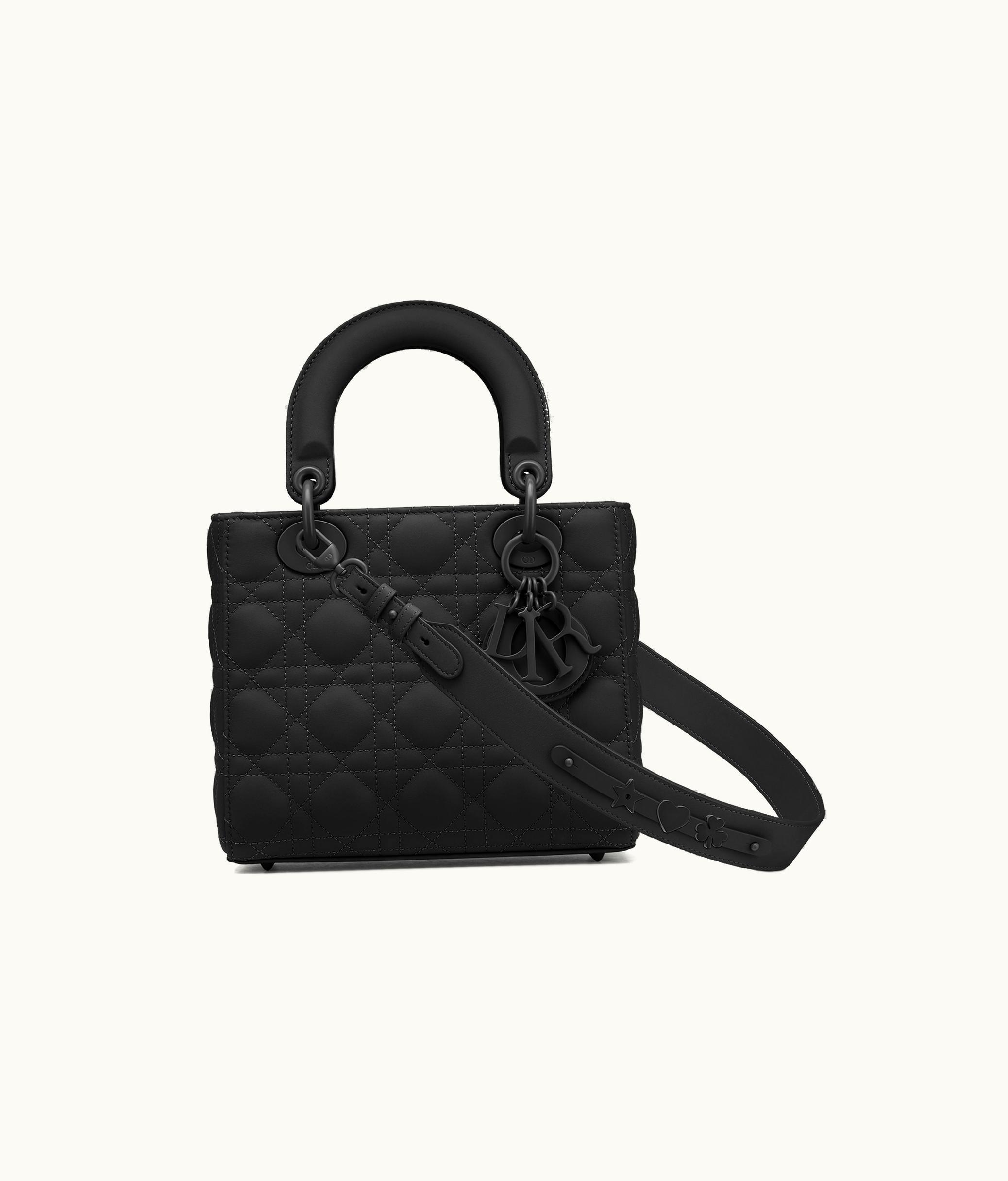 Dior Small Lady Dior My ABCDior Bag - Black Ultramatte Cannage Calfskin