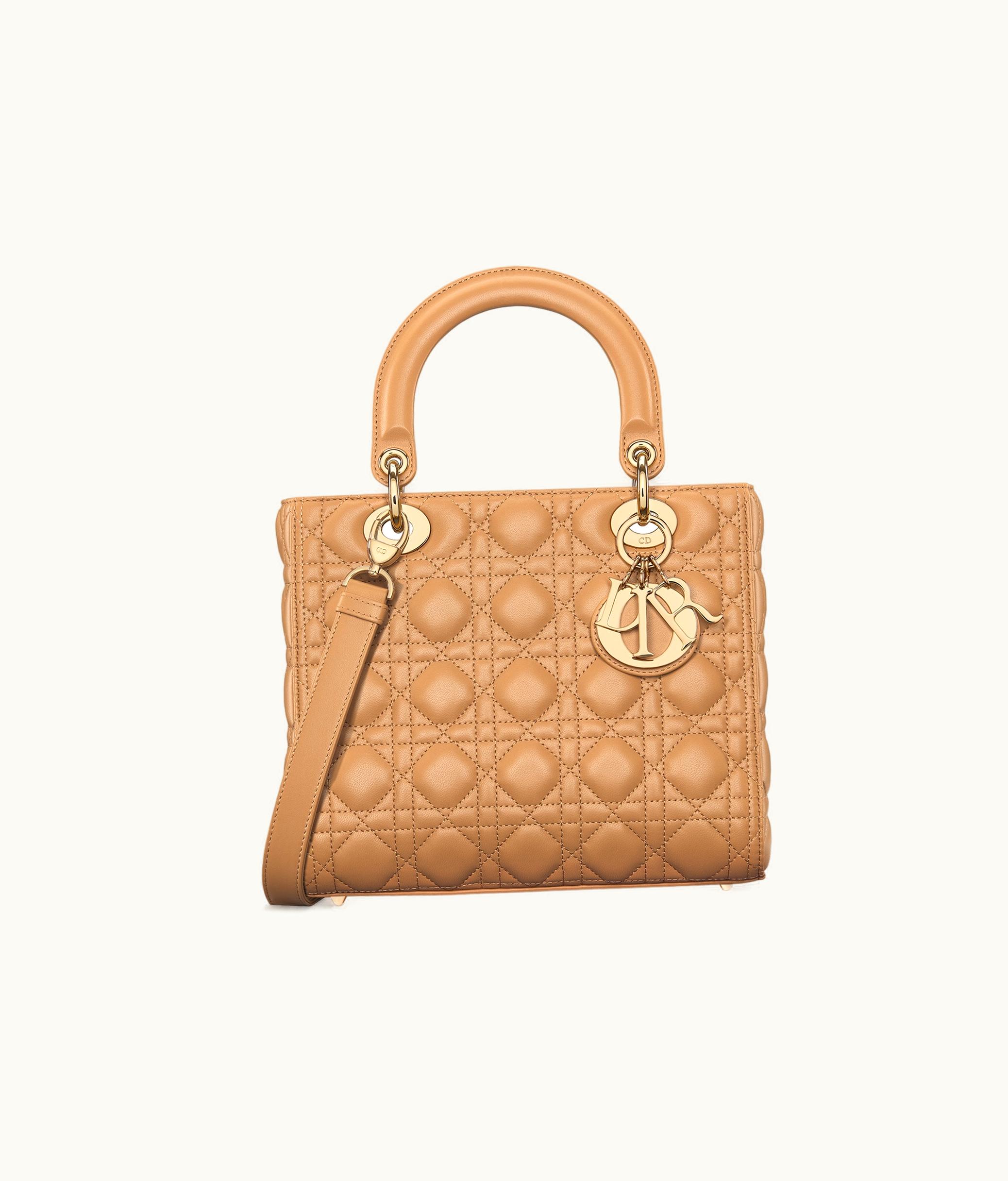 Dior Medium Lady Dior Bag - Medium Tan Cannage Lambskin