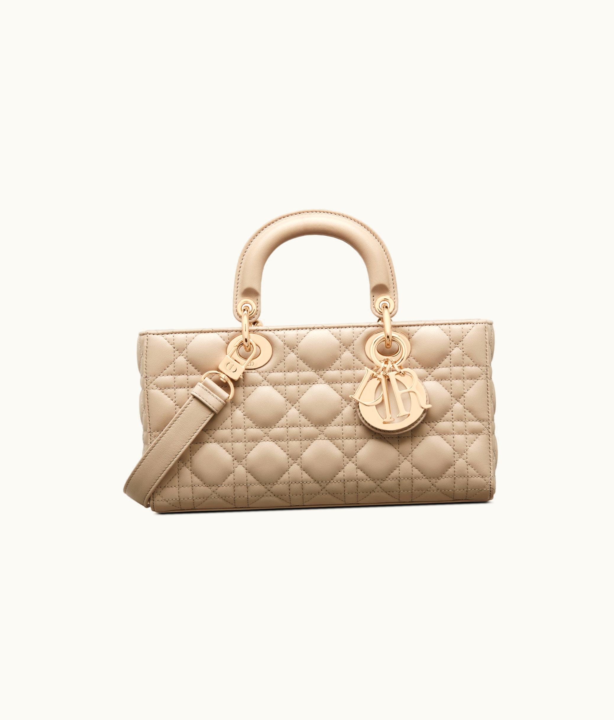 Dior Dior Medium Lady D-Joy Bag - Sand-Colored Cannage Lambskin