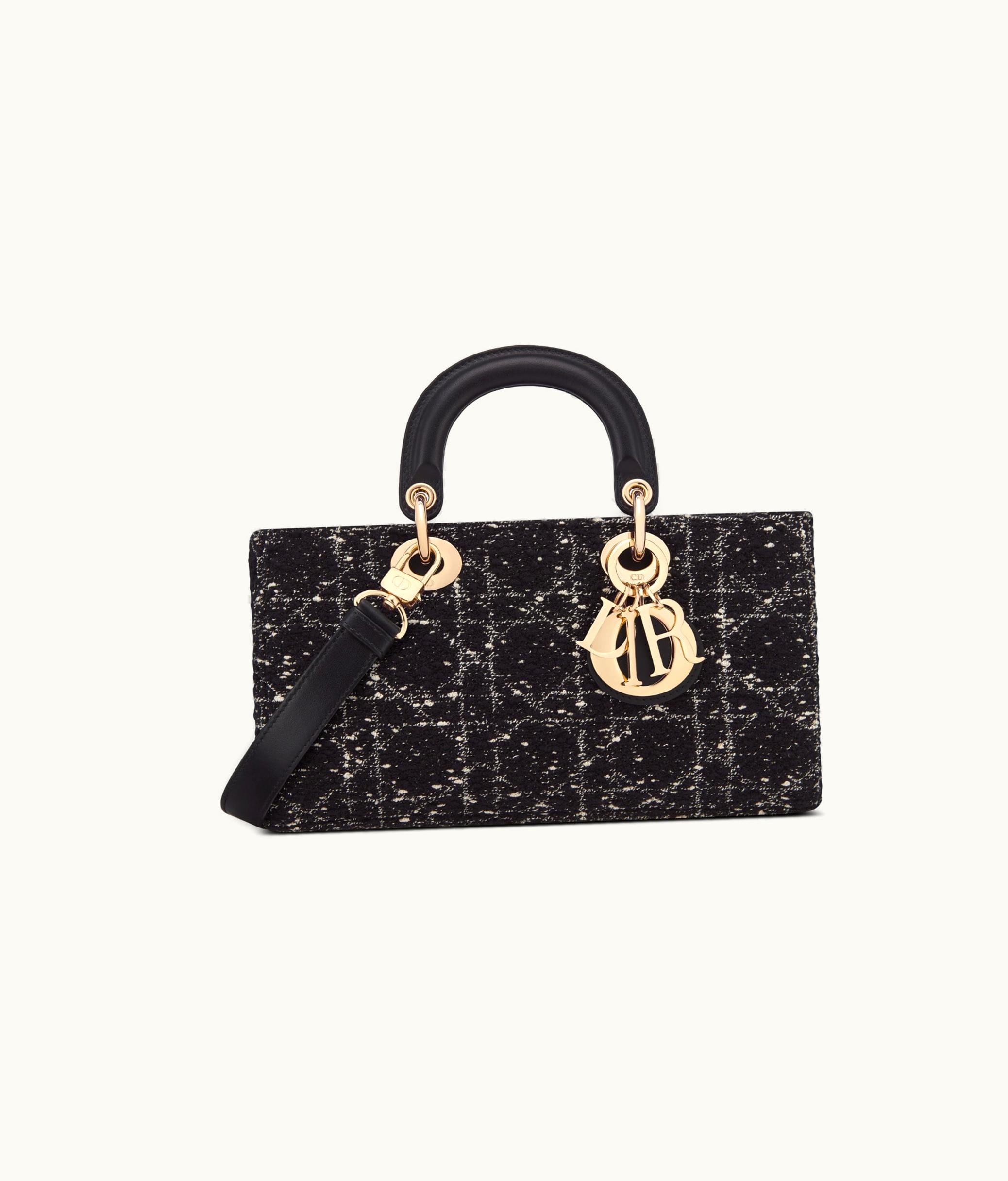 Dior Dior Medium Lady D-Joy Bag - Black Cannage Tweed
