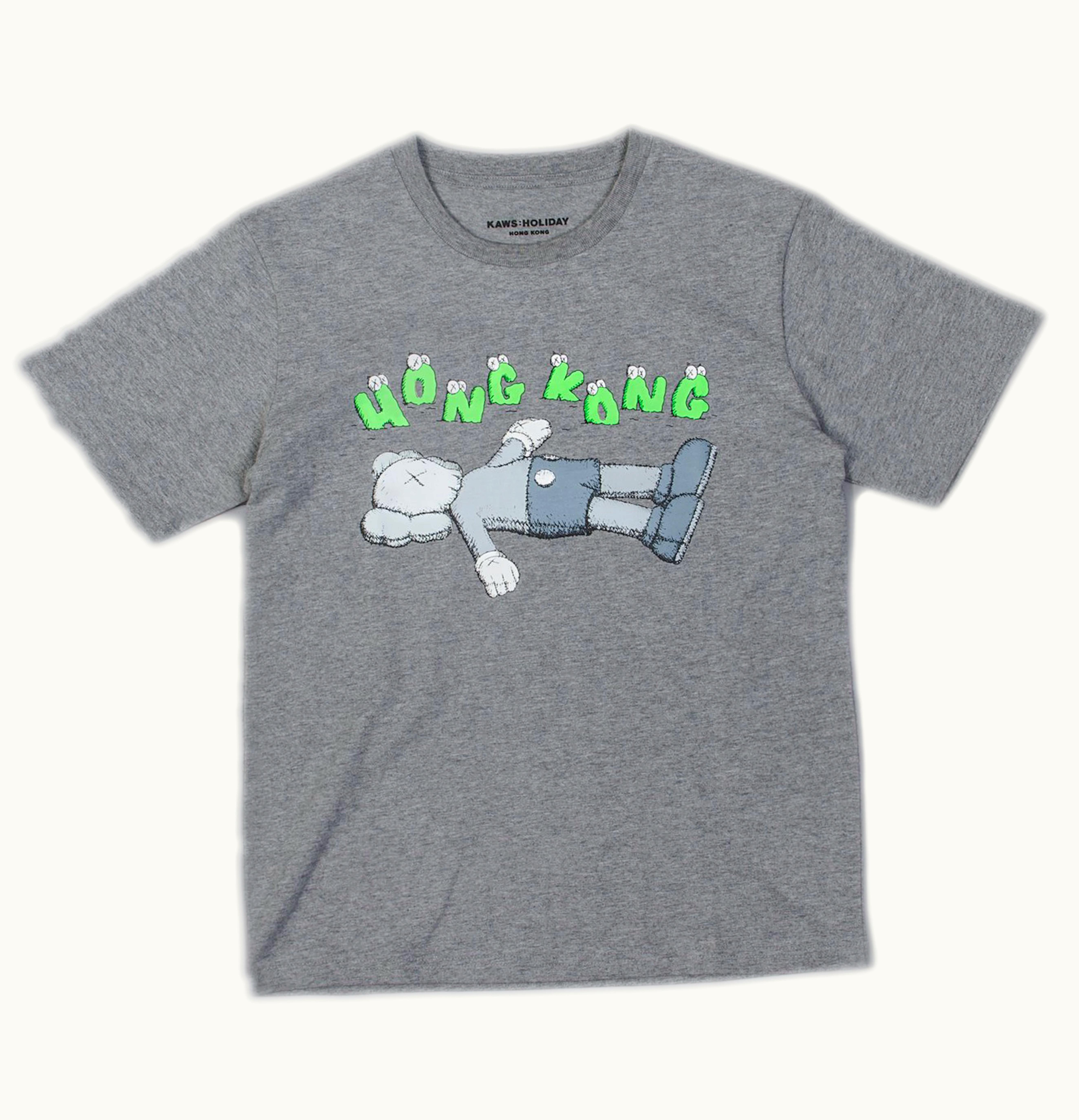 KAWS KAWS HOLIDAY Hong Kong Tee Grey