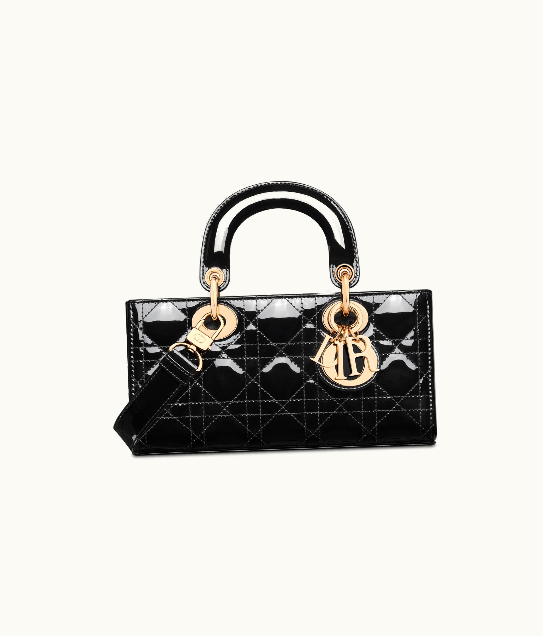 Dior Dior Small Lady D-Joy Bag - Black Patent Cannage Calfskin