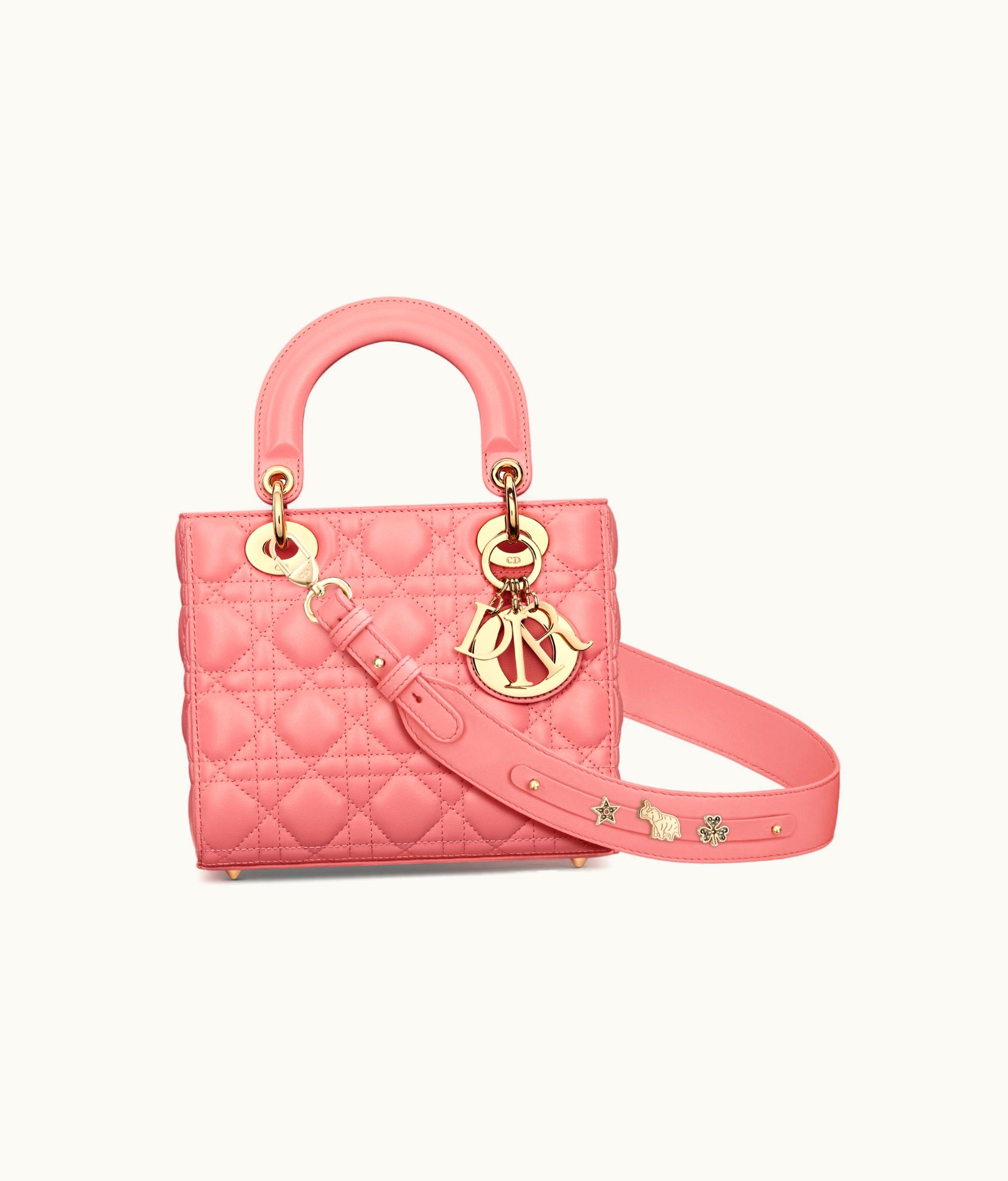Dior Small Lady Dior My ABCDior Bag - Light Pink Cannage Lambskin