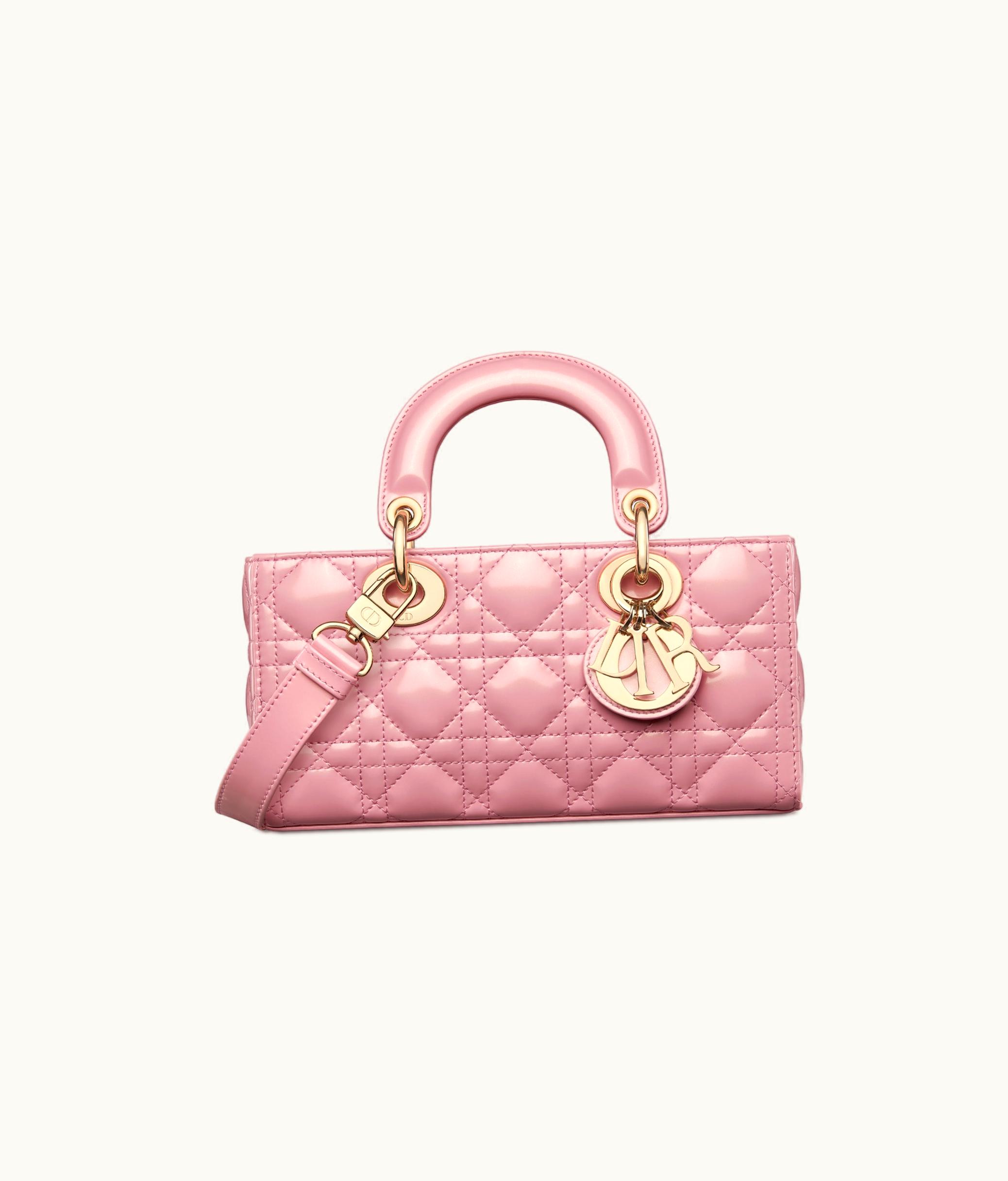 Dior Dior Small Lady D-Joy Bag - Melocoton Pink Glossy Iridescent Cannage Calfskin