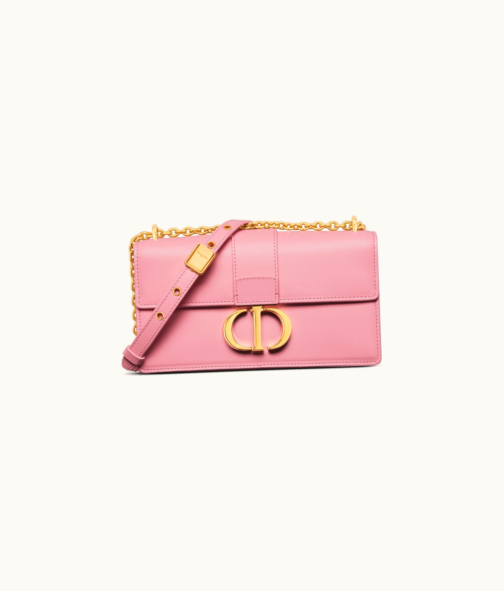 Dior Dior 30 Montaigne East-West Bag With Chain - Melocoton Pink Calfskin