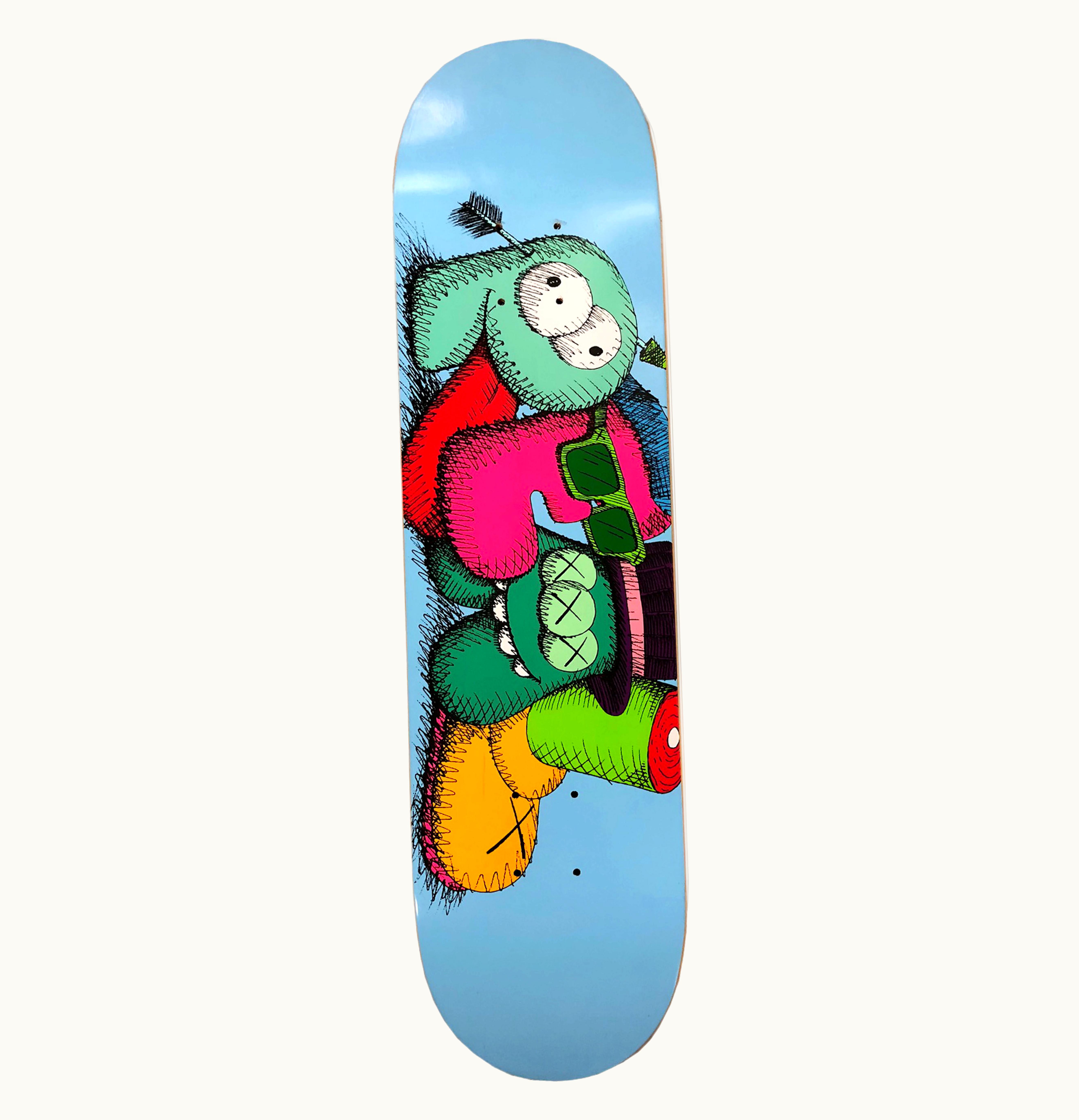 KAWS KAWS x Real Skateboards Real Skateboard Deck Blue