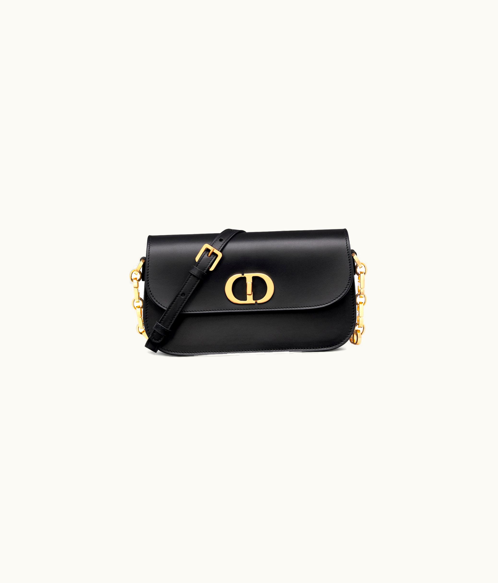 Dior Dior Small 30 Montaigne Avenue Bag - Black Box Calfskin