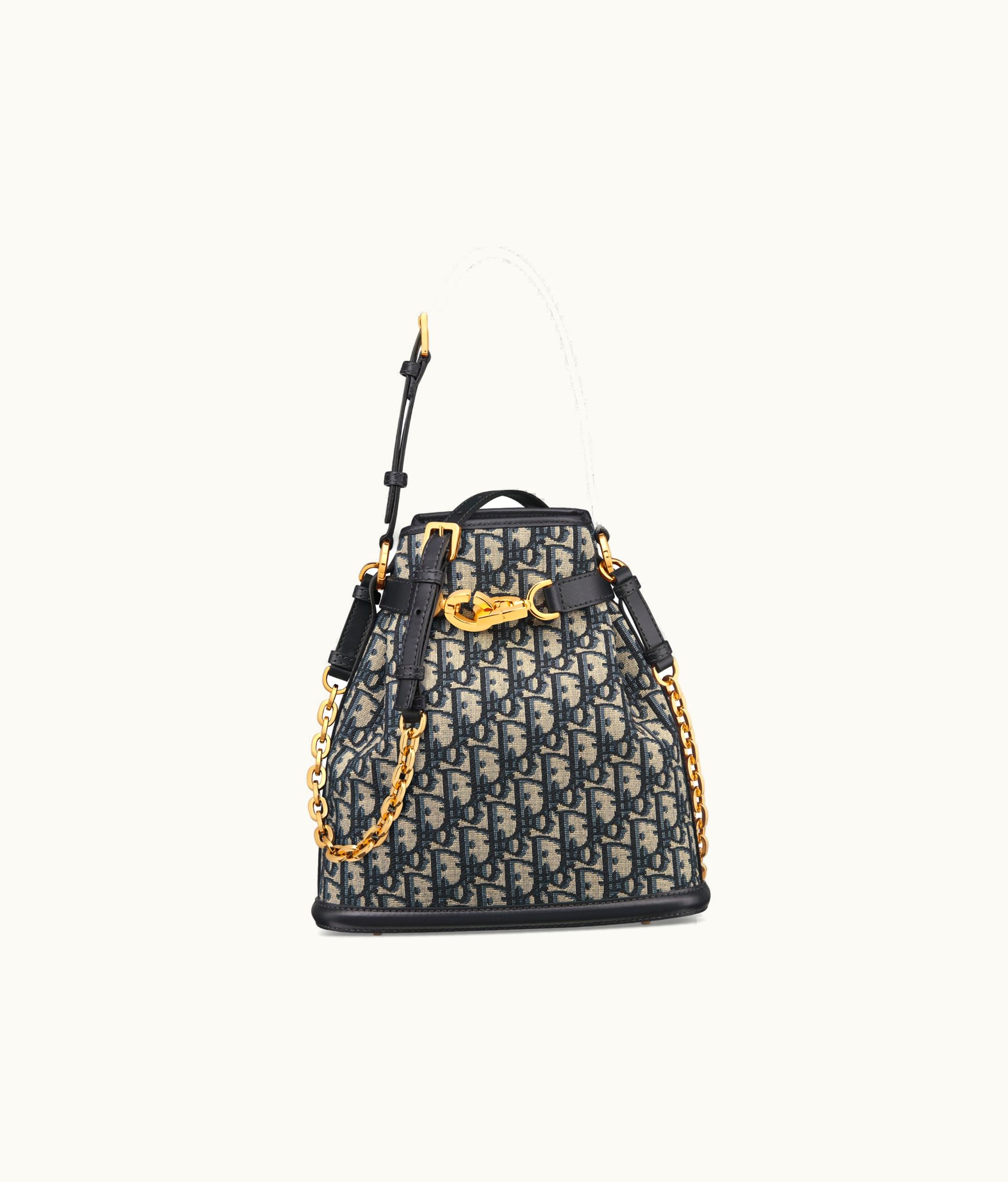 Dior Medium C'est Dior Bag - Blue Dior Oblique Jacquard