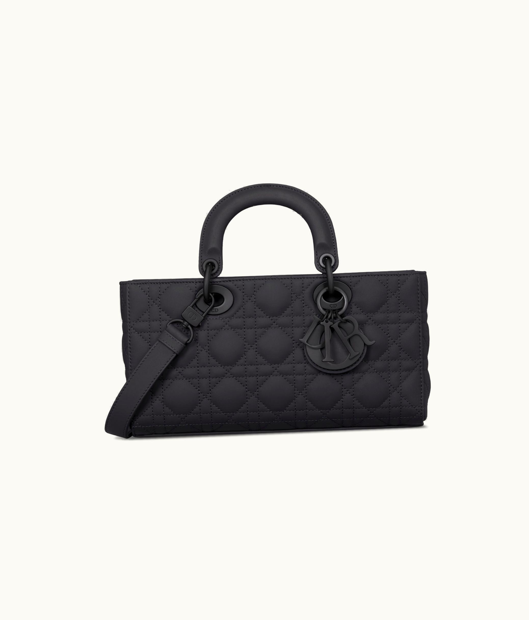 Dior Dior Medium Lady D-Joy Bag - Ultramatte Black Cannage Calfskin
