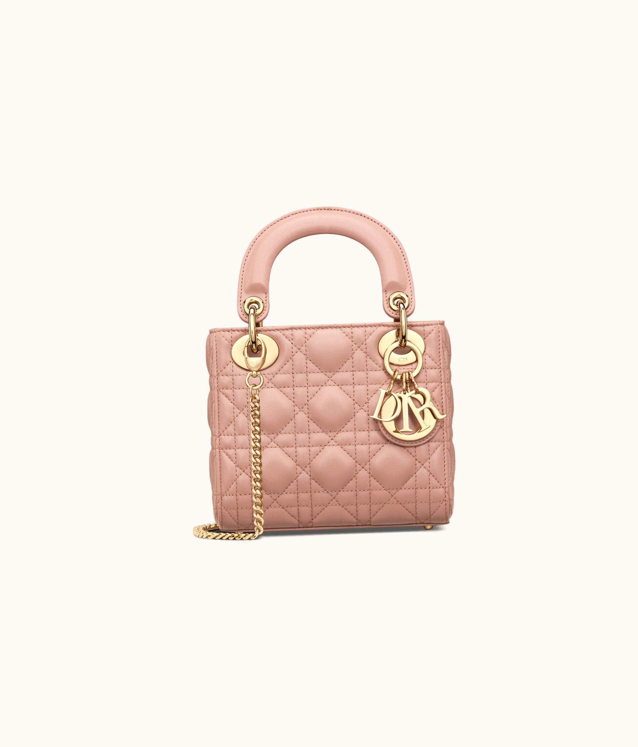 Dior Mini Lady Dior Bag - Blush Cannage Lambskin