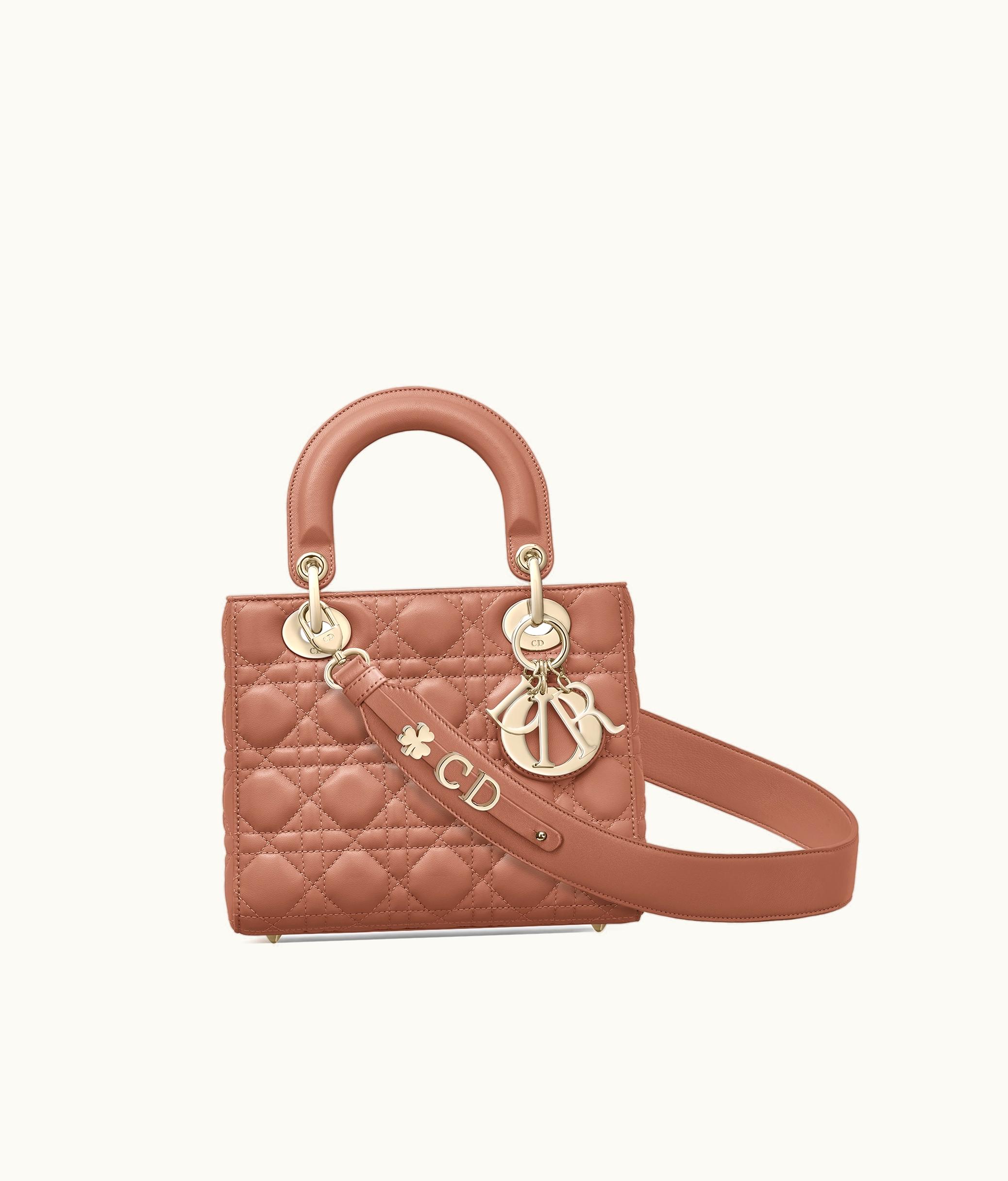 Dior Dior Small Lady My ABCDior Bag - Blush Cannage Lambskin