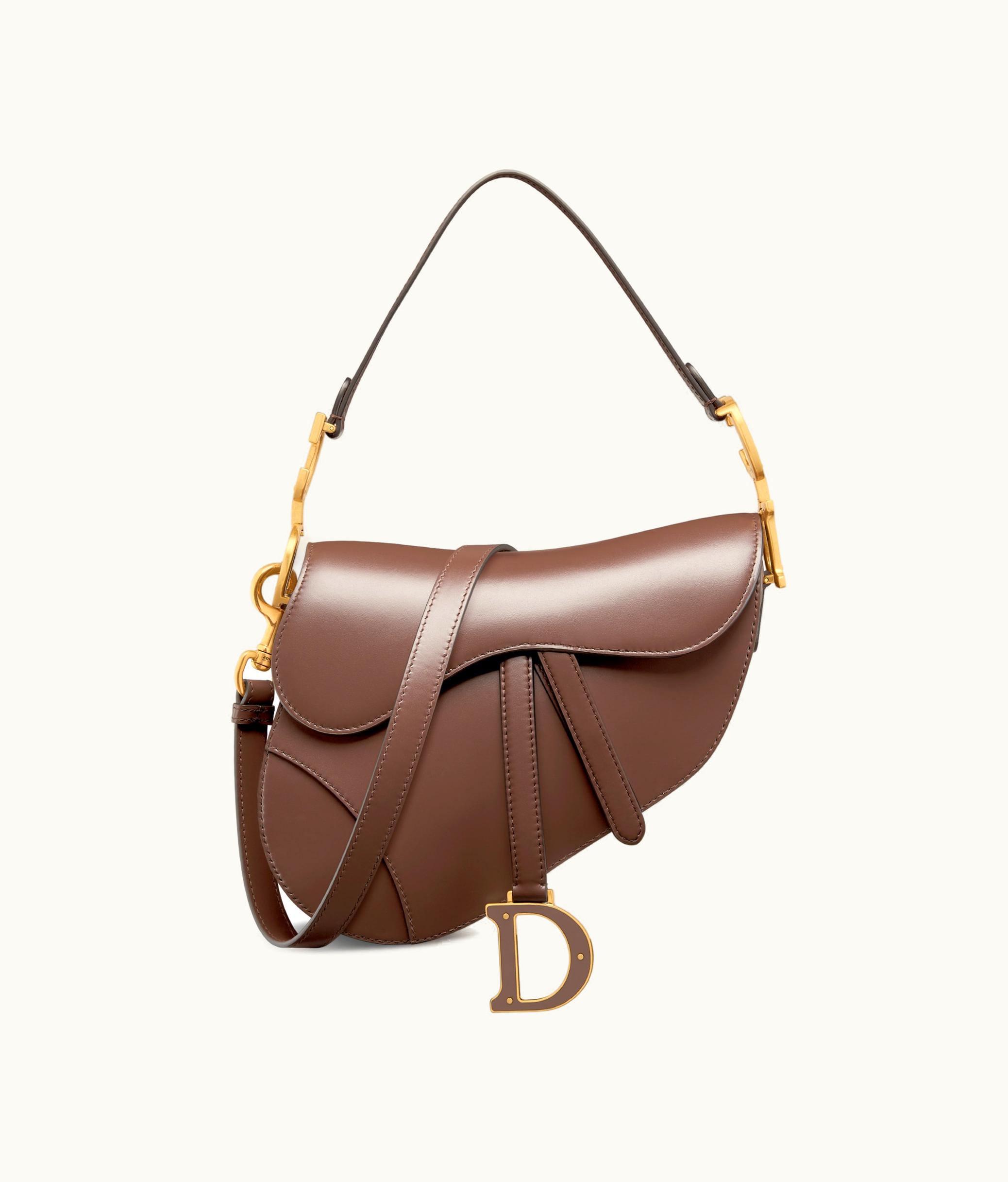 Dior Dior Saddle Bag With Strap - Chocolate Brown Smooth Calfskin