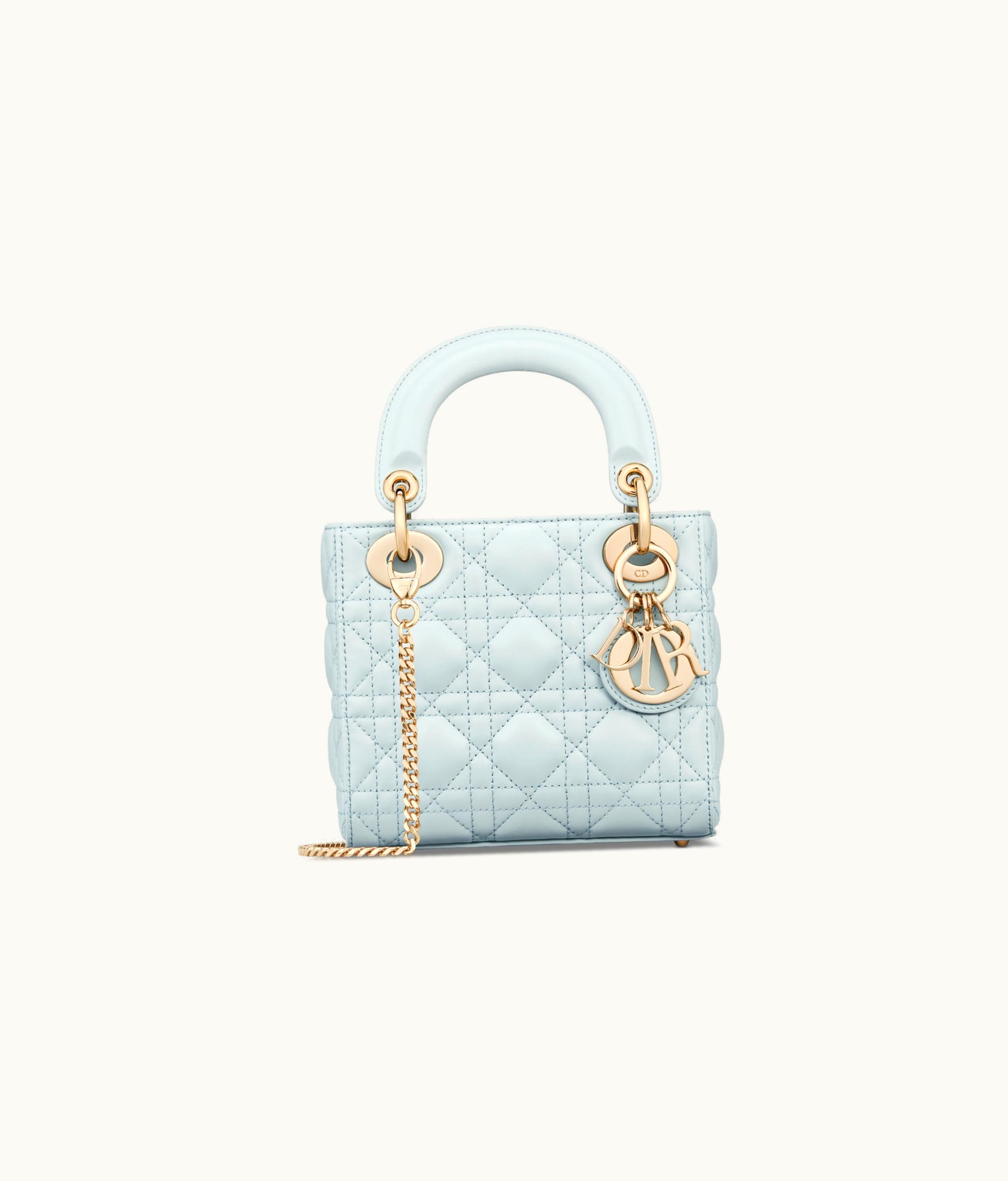 Dior Mini Lady Dior Bag - Placid Blue Cannage Lambskin