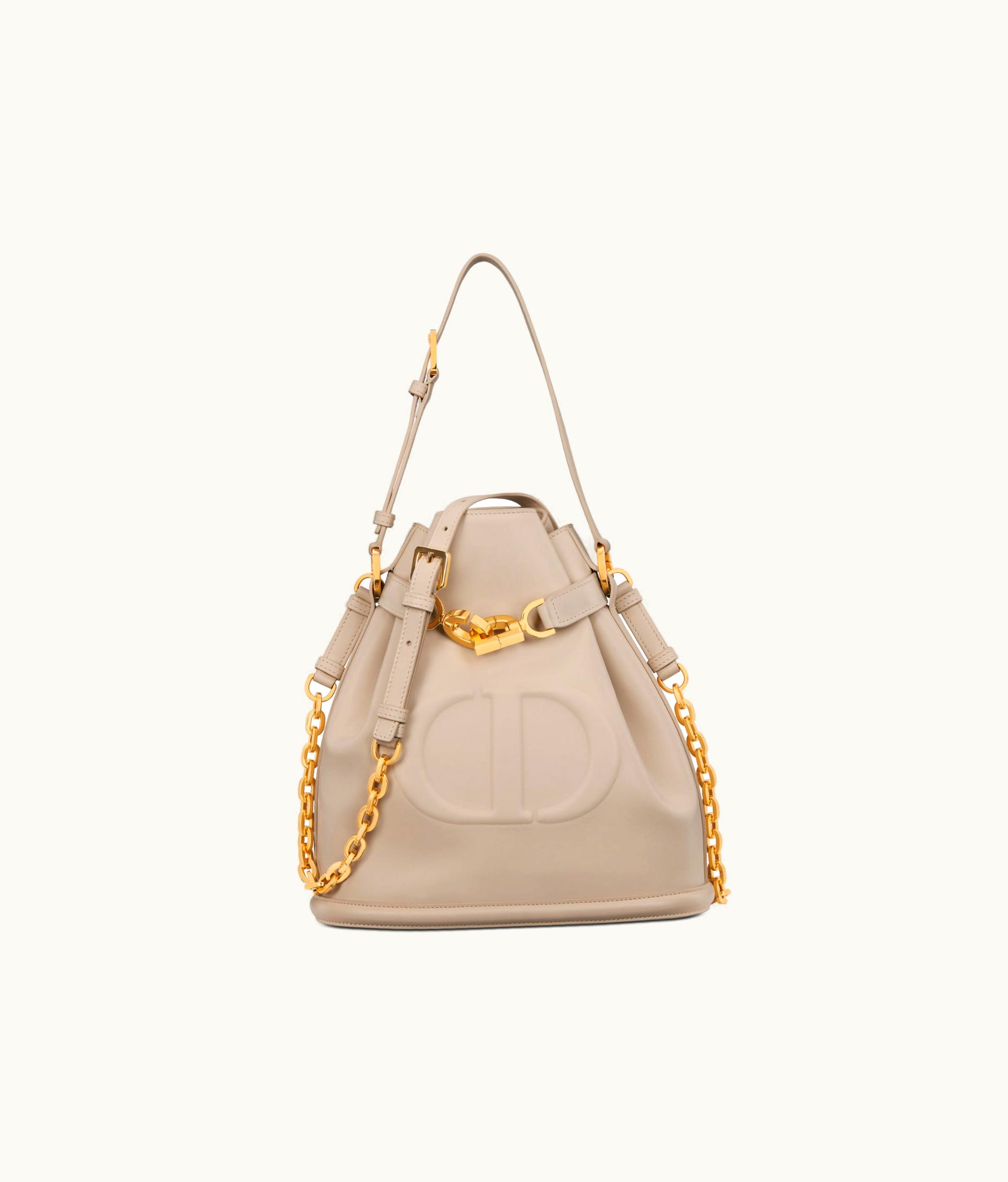 Dior Medium C'est Dior Bag - Powder Beige CD Embossed Calfskin