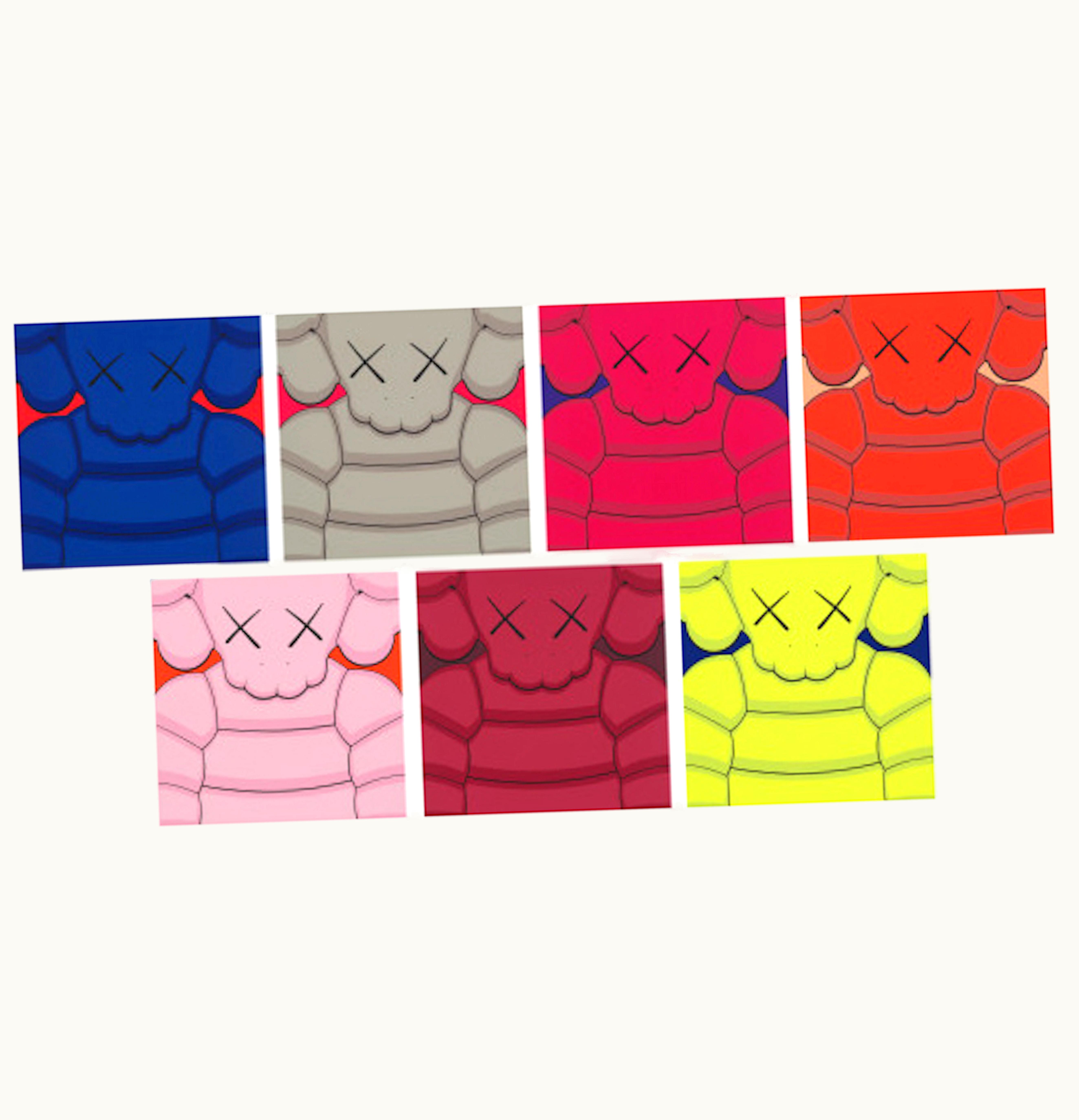 KAWS KAWS What Party Portfolio Set Of 7 Prints Signed Edition of 100