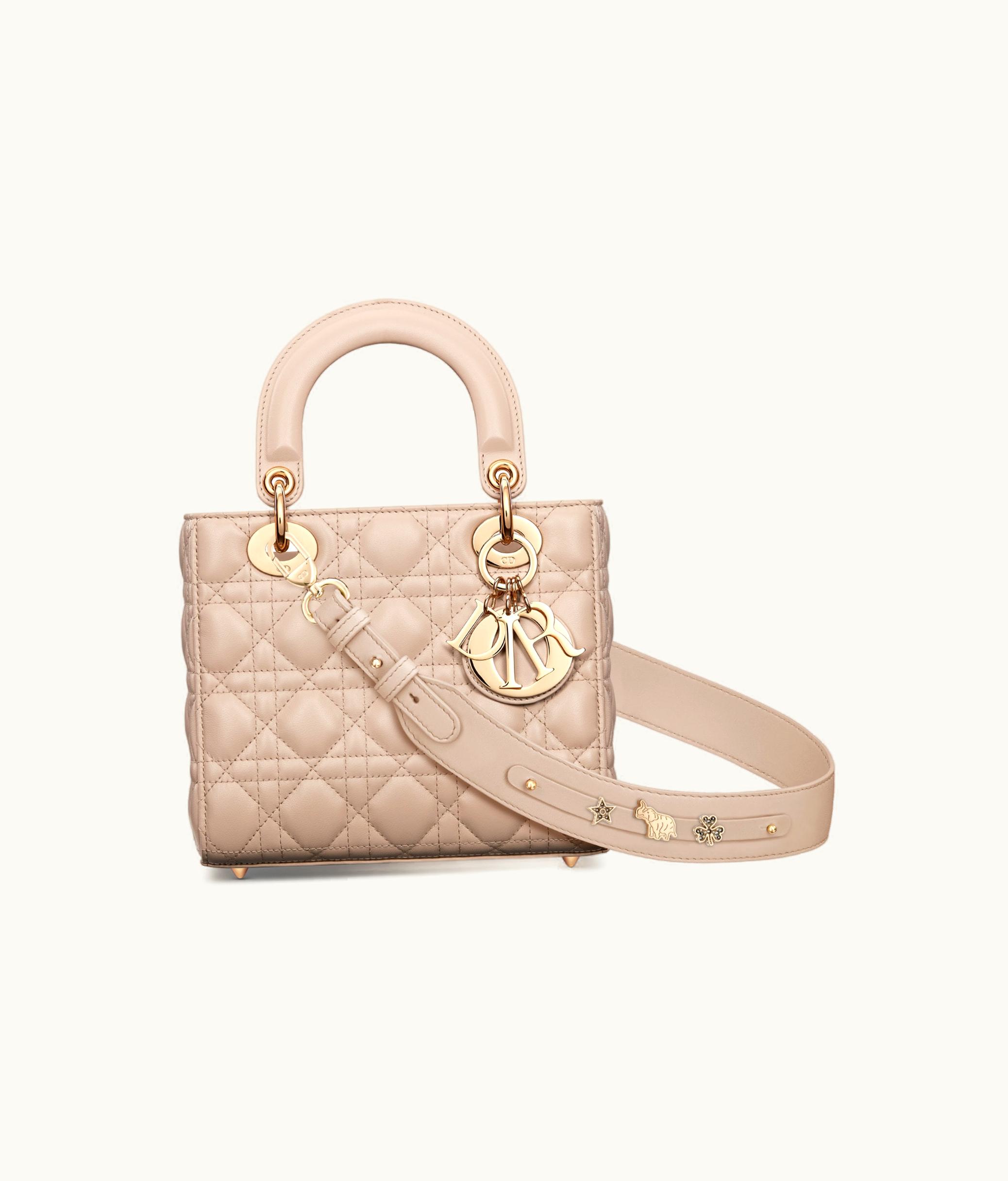 Dior Small Lady Dior My ABCDior Bag - Caramel Beige Cannage Lambskin