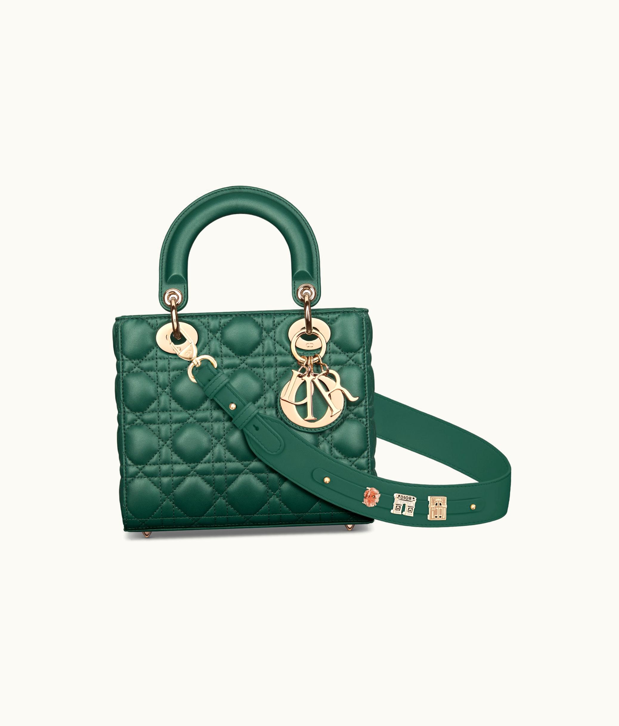 Dior Small Lady Dior My ABCDior Bag - Pine Green Cannage Lambskin