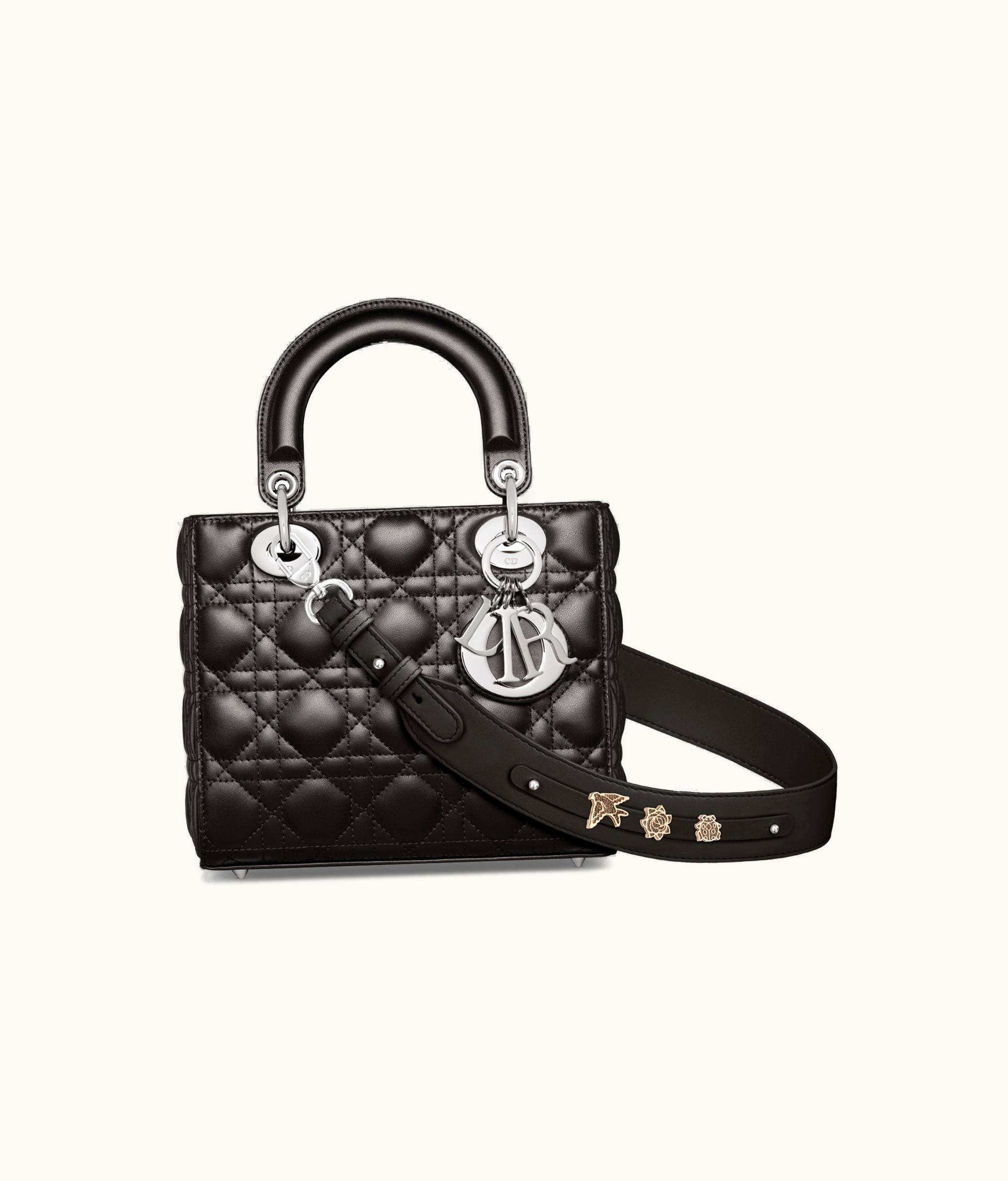 Dior Small Lady Dior My ABCDior Bag - Black Cannage Lambskin M0538PNGE_M900