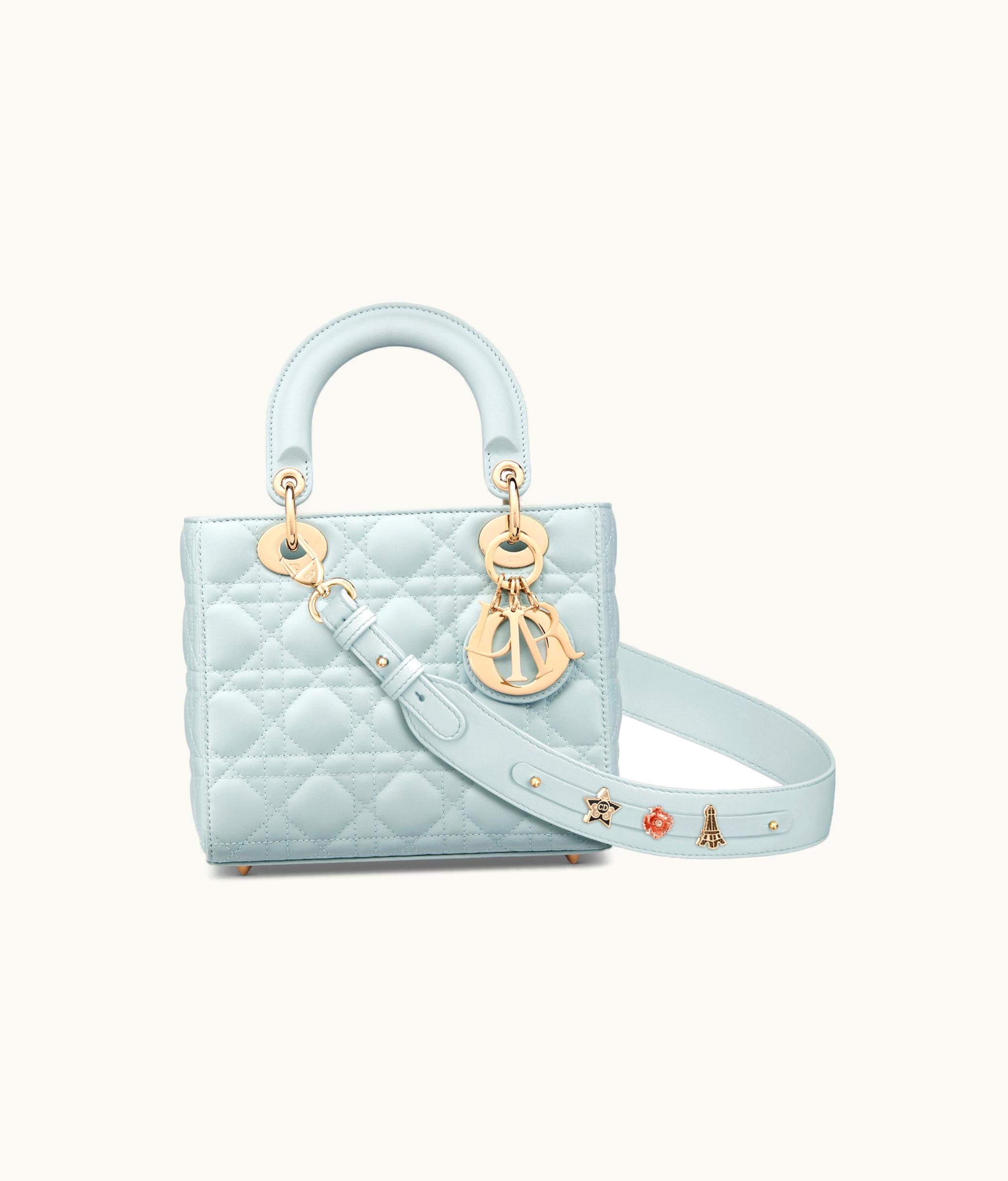 Dior Small Lady Dior My ABCDior Bag - Placid Blue Cannage Lambskin