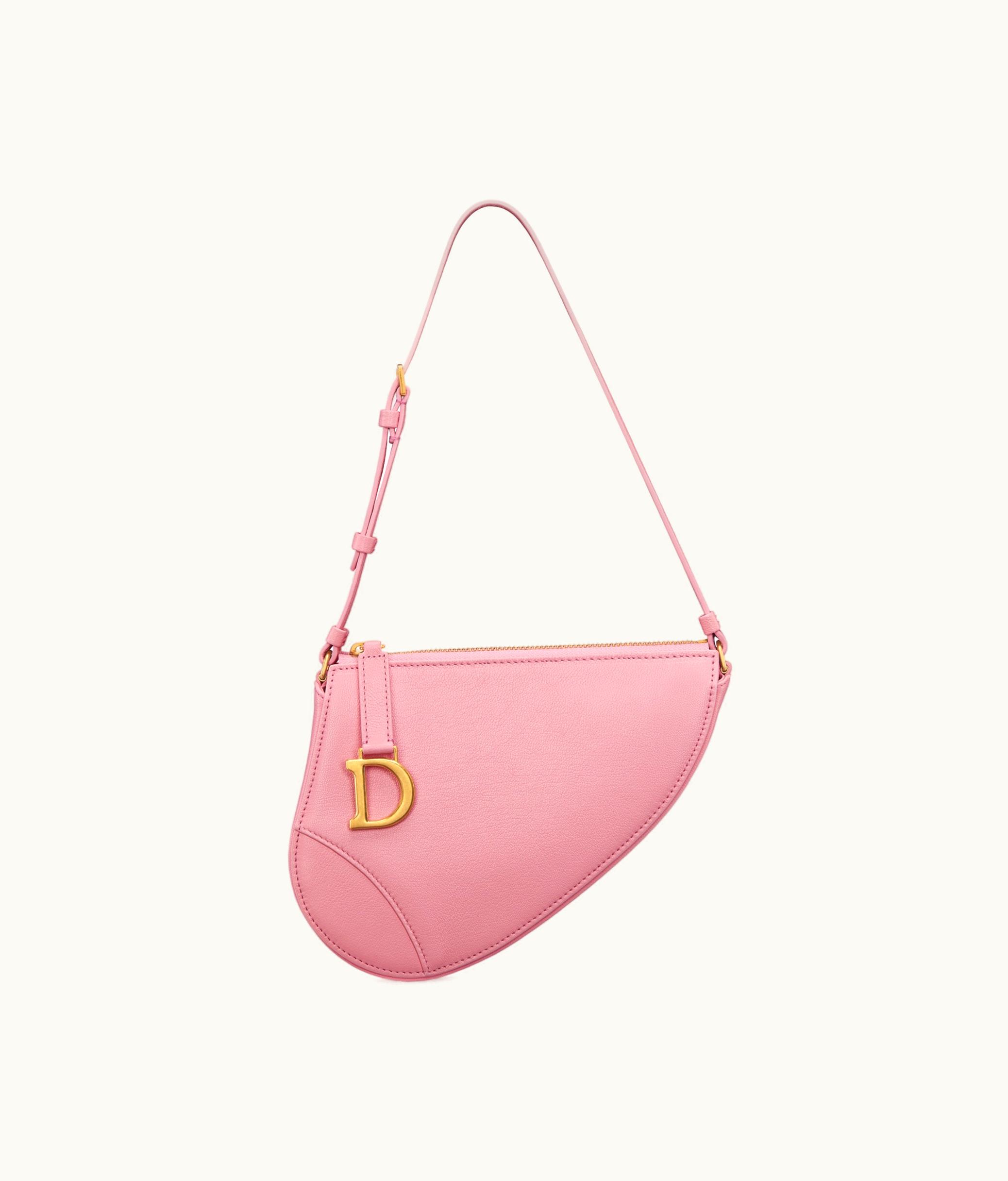 Dior Dior Saddle Shoulder Pouch - Melocoton Pink Goatskin